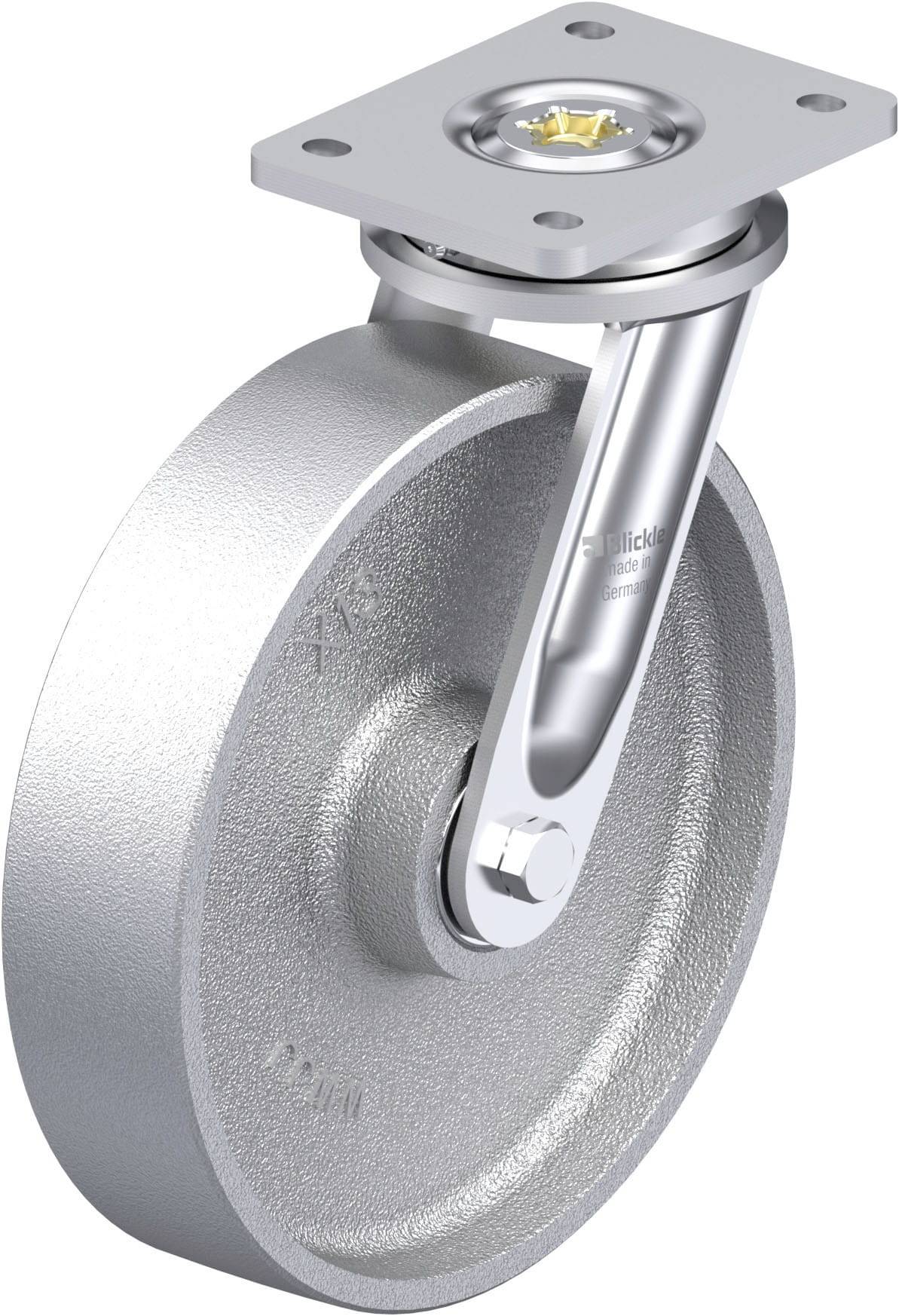 Blickle 937343 LIO-G 250IK Hitzebständige Schwerlast-Lenkrolle Rad-Durchmesser: 250mm Tragfähigkeit (max.): 1250kg 1St.