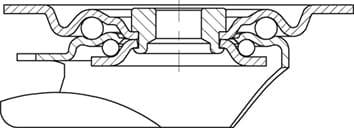 Blickle 940361 LI-POH 200G-FI Lenkrolle Rad-Durchmesser: 200mm Tragfähigkeit (max.): 350kg 1St.