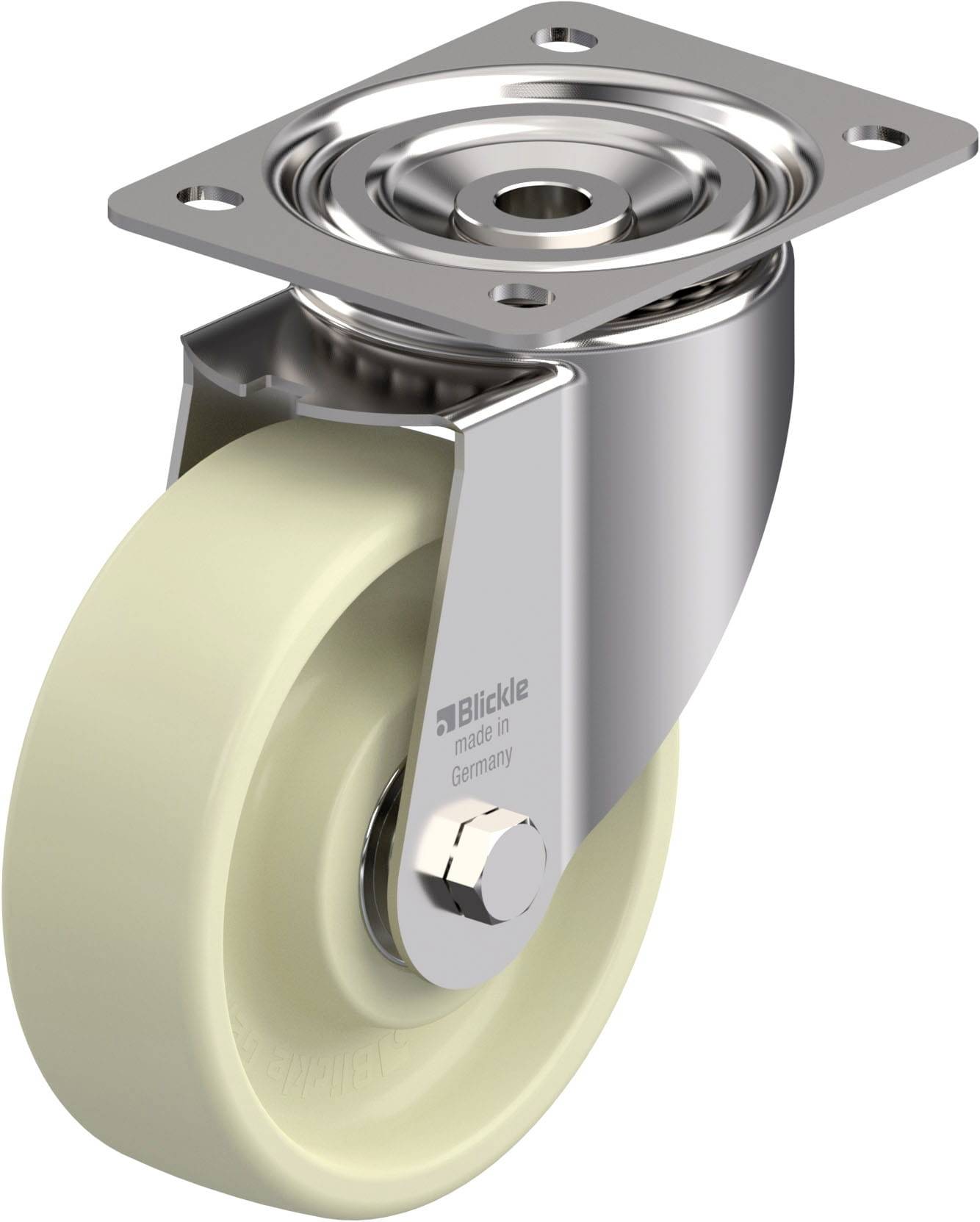 Blickle 913874 LIX-POH 150HXK Hitzebeständige Edelstahl-Lenkrolle Rad-Durchmesser: 150mm Tragfähigkeit (max.): 350kg 1St.