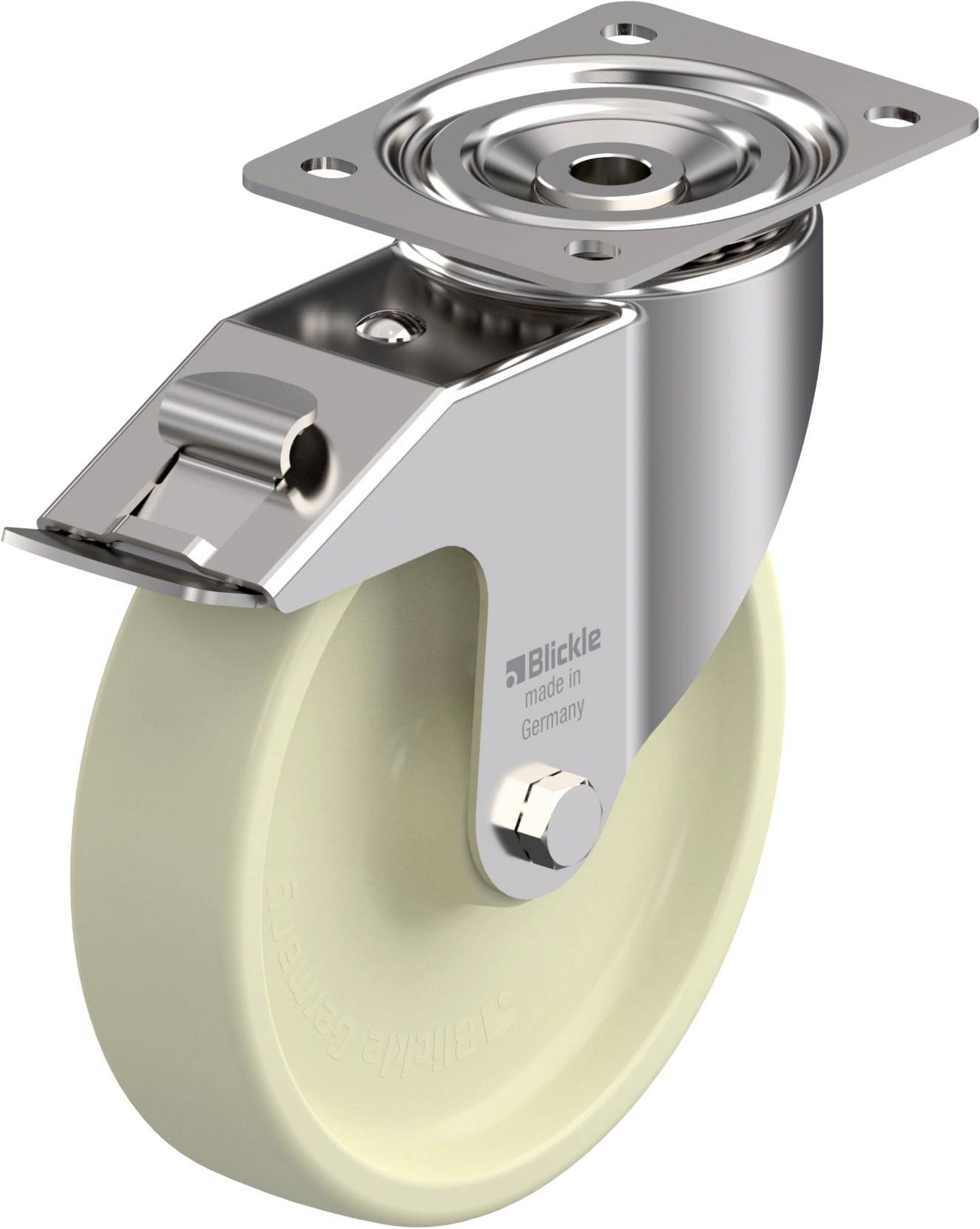 Blickle 916693 LIX-POH 200G-FI Hitzebeständige Edelstahl-Lenkrolle Rad-Durchmesser: 200mm Tragfähigkeit (max.): 350kg 1St.