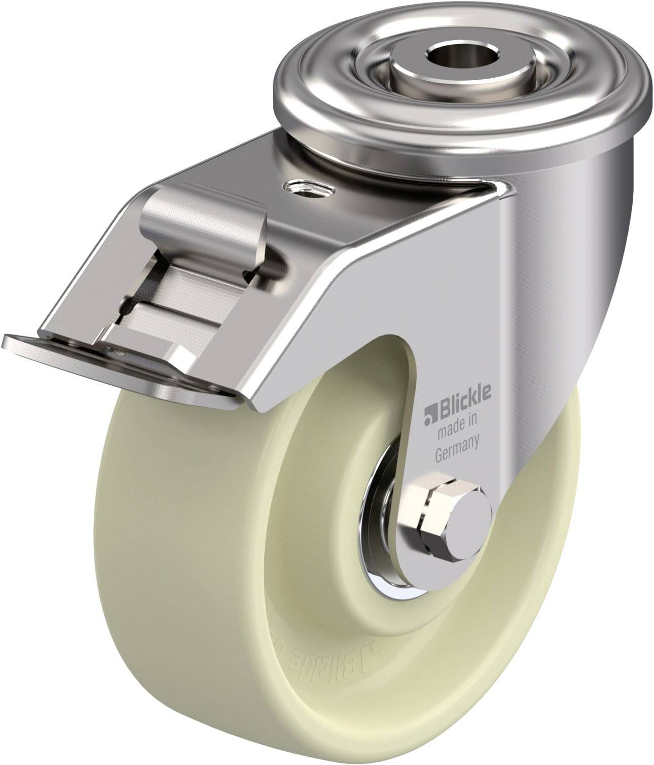 Blickle 940393 LIXR-POH 102HXK-FI Hitzebeständige Edelstahl-Lenkrolle Rad-Durchmesser: 100mm Tragfähigkeit (max.): 150kg 1St.