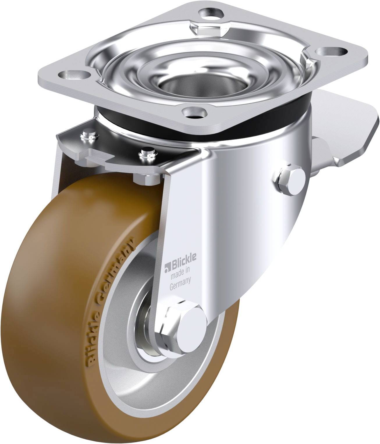 Blickle 921179 LK-ALB 101K-1-ST Stahlblech-Lenkrolle Rad-Durchmesser: 100mm Tragfähigkeit (max.): 350kg 1St.