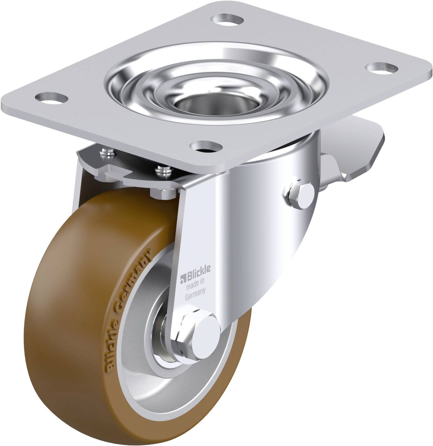 Blickle 921180 LK-ALB 101K-3-ST Stahlblech-Lenkrolle Rad-Durchmesser: 100mm Tragfähigkeit (max.): 350kg 1St.