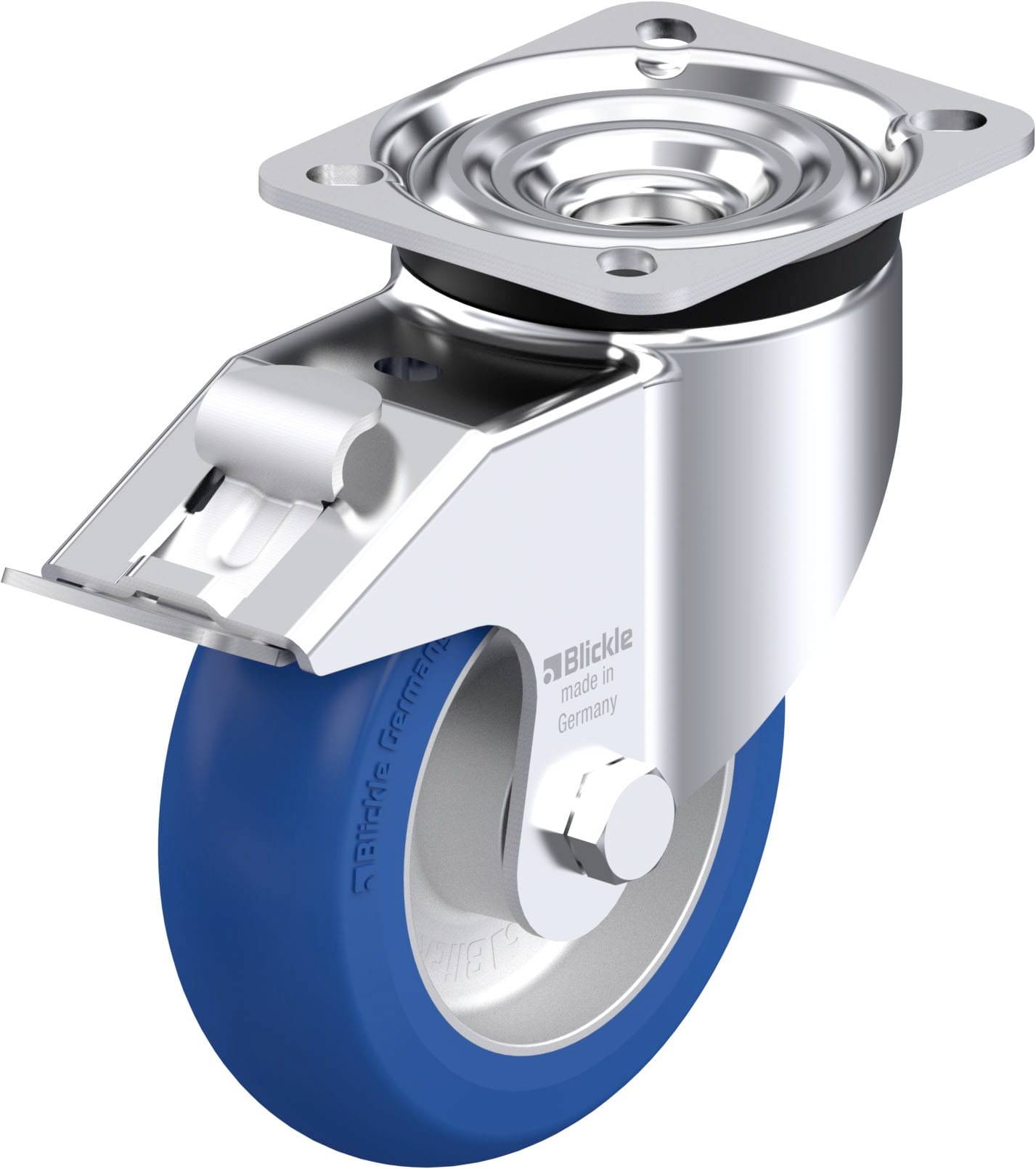 Blickle 887415 LK-ALBS 125K-1-FI-CO Stahlblech-Lenkrolle Rad-Durchmesser: 125mm Tragfähigkeit (max.): 350kg 1St.