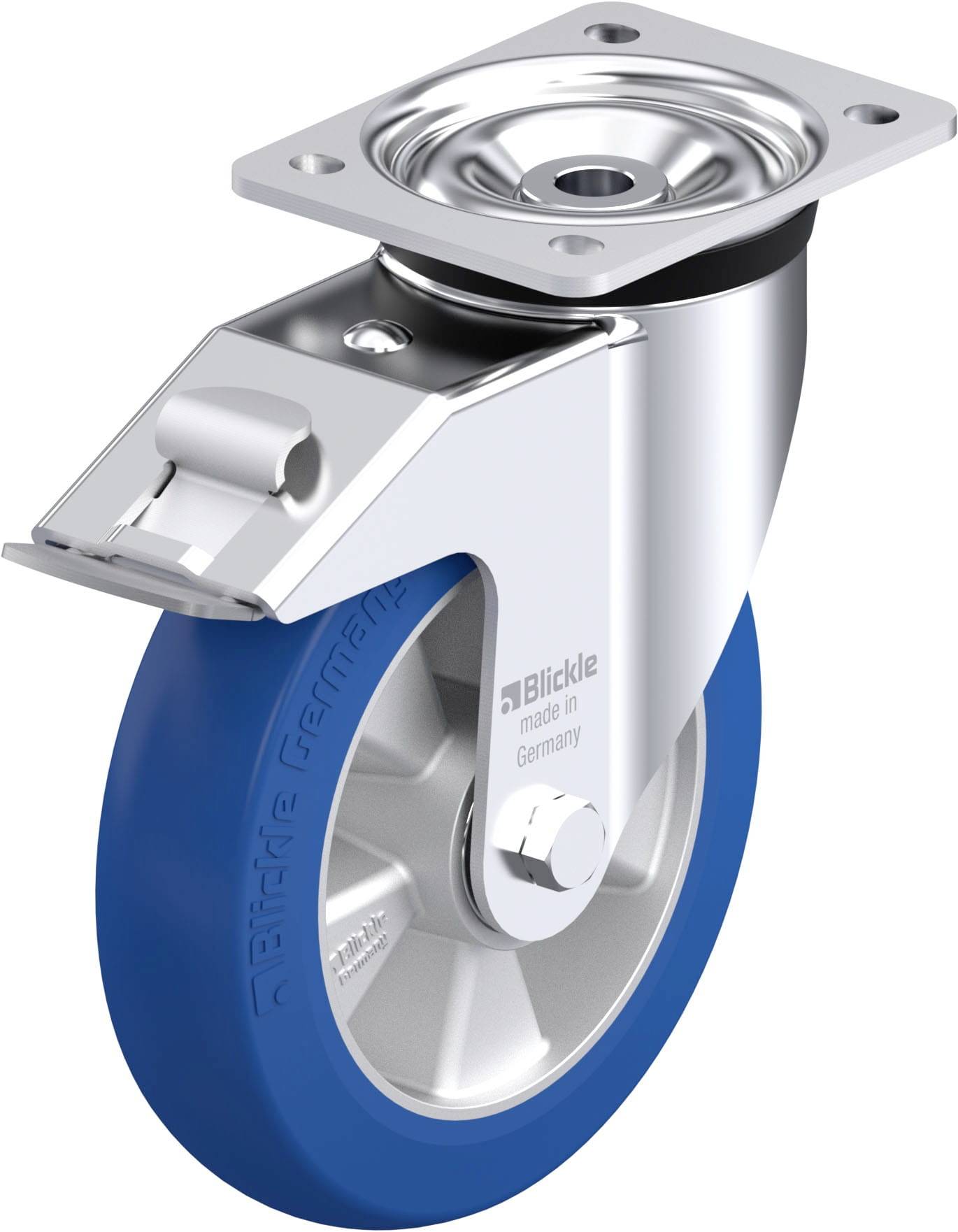 Blickle 899465 LK-ALBS 200K-FI-CO Stahlblech-Lenkrolle Rad-Durchmesser: 200mm Tragfähigkeit (max.): 600kg 1St.