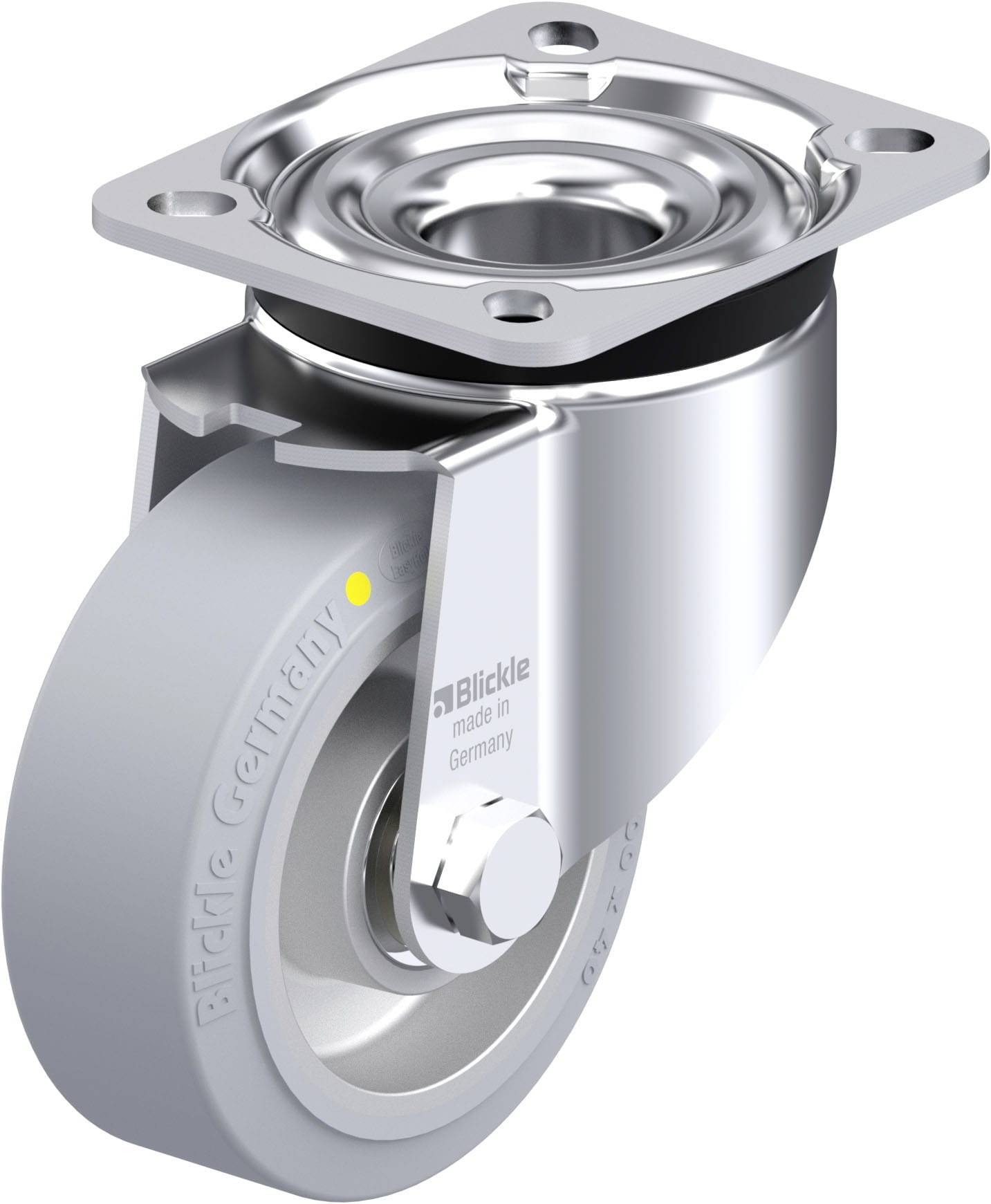 Blickle 936092 LK-ALEV 100K-1-SG-AS Stahlblech-Lenkrolle Rad-Durchmesser: 100mm Tragfähigkeit (max.): 200kg 1St.