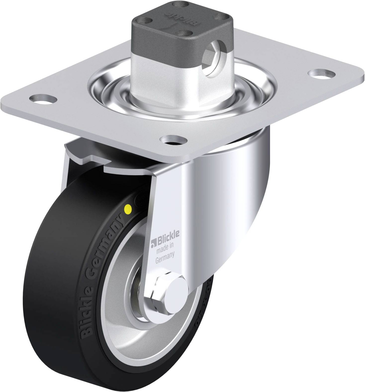 Blickle 851994 LK-ALEV 100K-3-CS11-EL Stahlblech-Lenkrolle Rad-Durchmesser: 100mm Tragfähigkeit (max.): 200kg 1St.