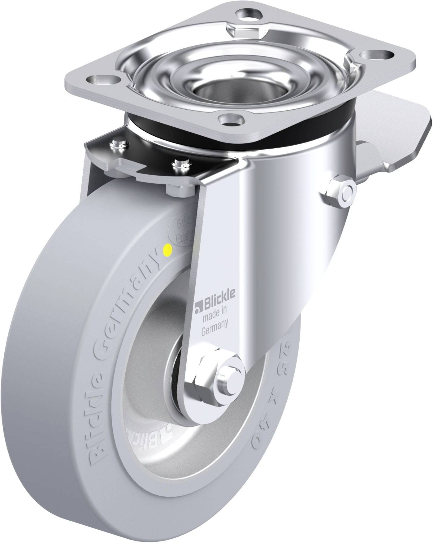 Blickle 936099 LK-ALEV 125K-1-ST-SG-AS Stahlblech-Lenkrolle Rad-Durchmesser: 125mm Tragfähigkeit (max.): 250kg 1St.