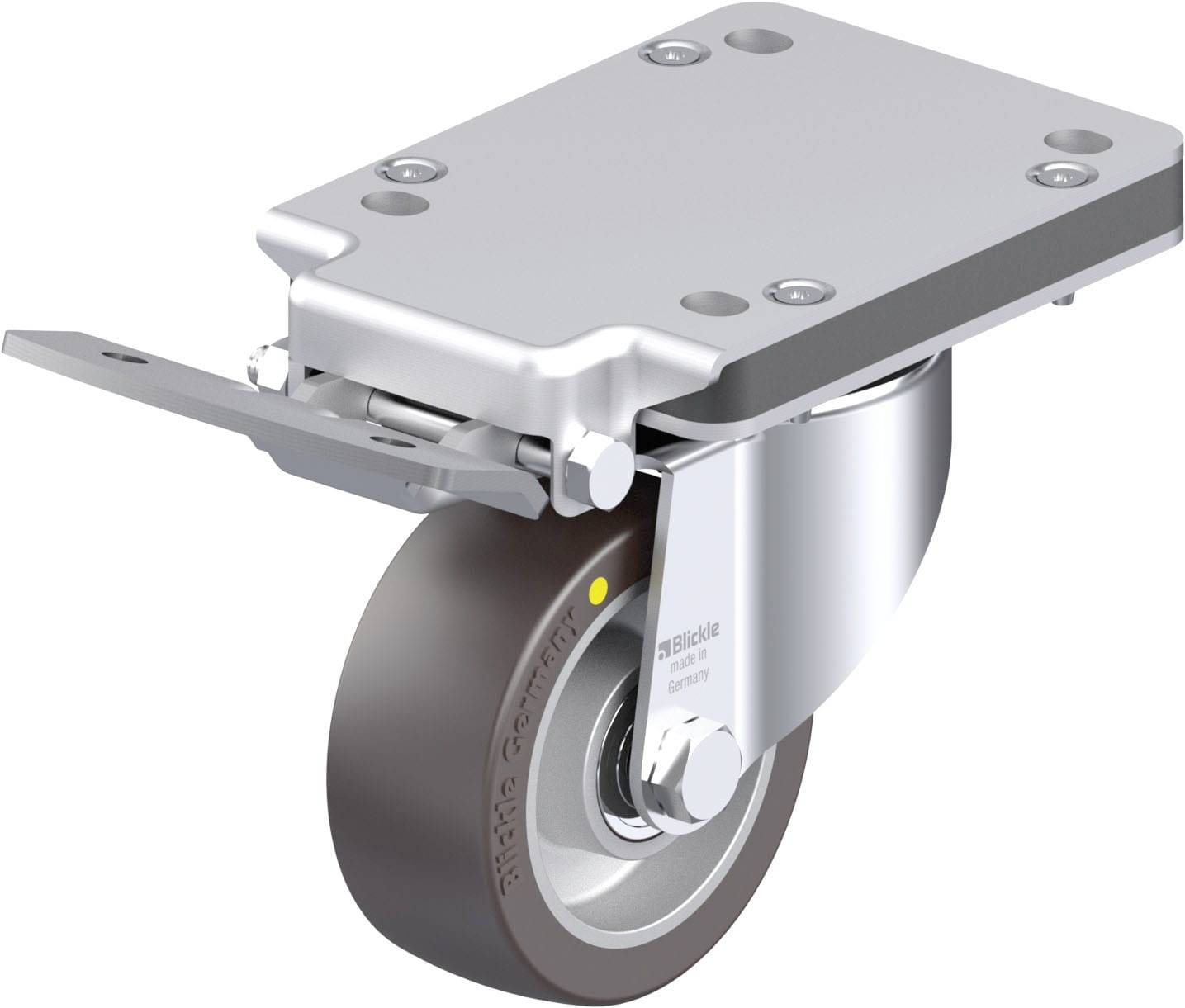 Blickle 936481 LK-ALST 100K-3-IS-AS Stahlblech-Lenkrolle Rad-Durchmesser: 100mm Tragfähigkeit (max.): 320kg 1St.