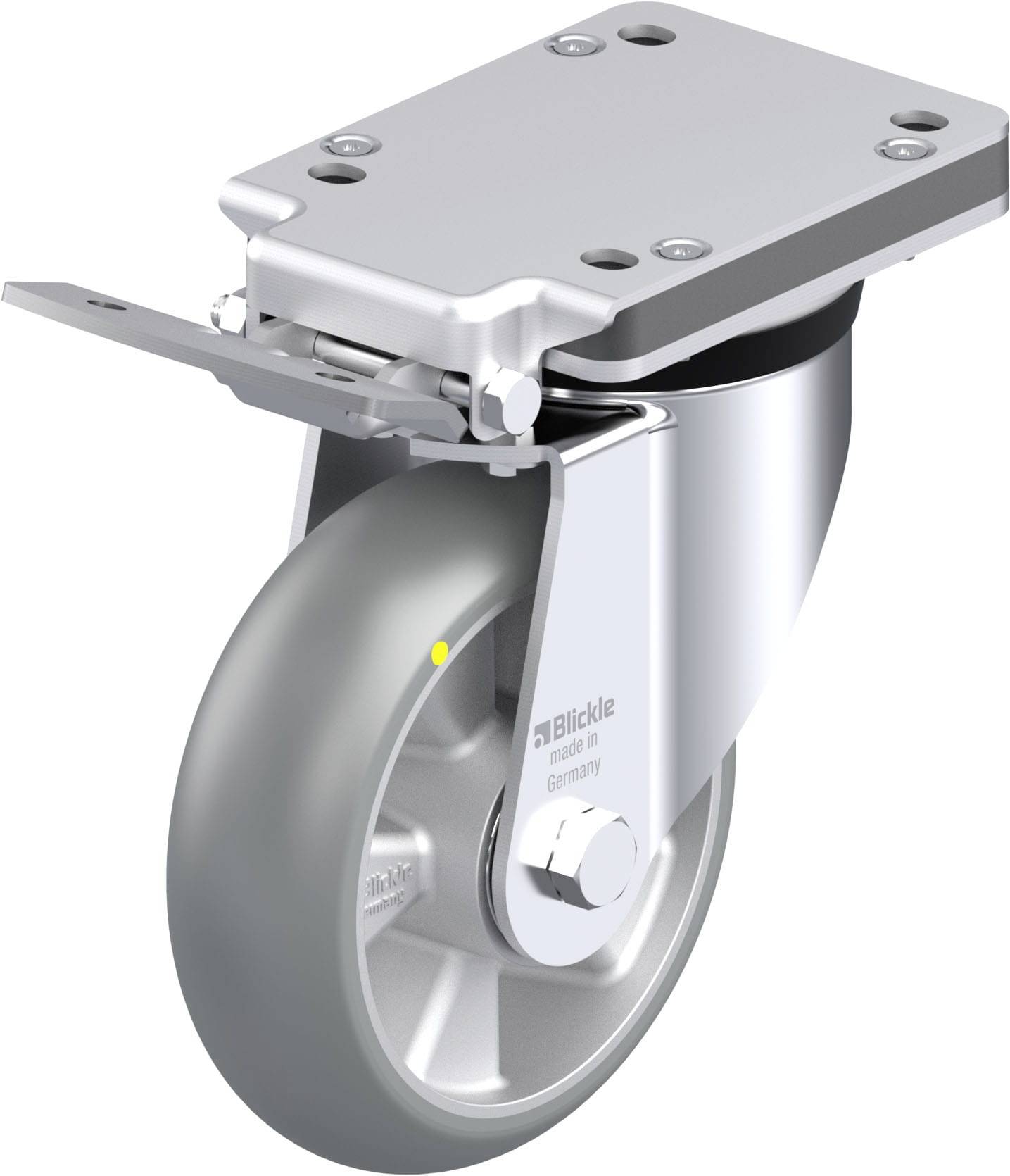 Blickle 936615 LK-ALTH 160K-IS-AS-CO Stahlblech-Lenkrolle Rad-Durchmesser: 160mm Tragfähigkeit (max.): 600kg 1St.