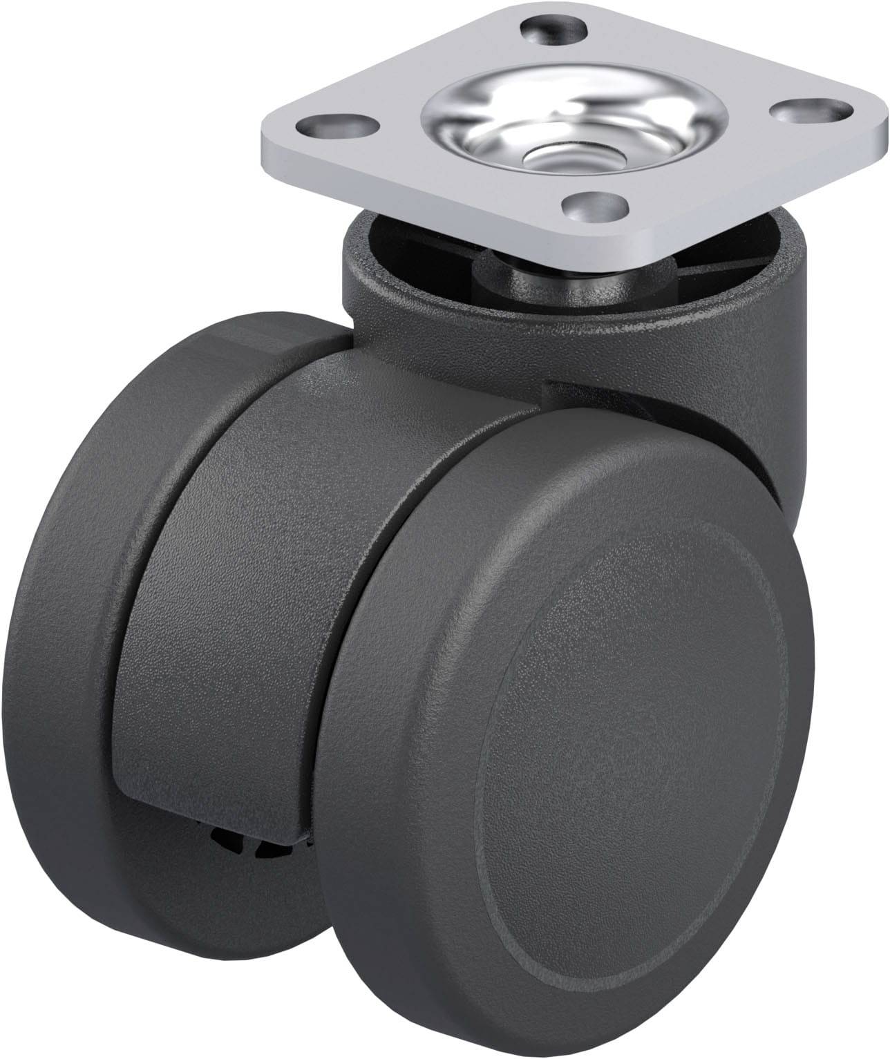 Blickle 842675 LKDB-PUA 50G-P20 Kunststoff-Doppel-Lenkrolle Rad-Durchmesser: 50mm Tragfähigkeit (max.): 50kg 1St.