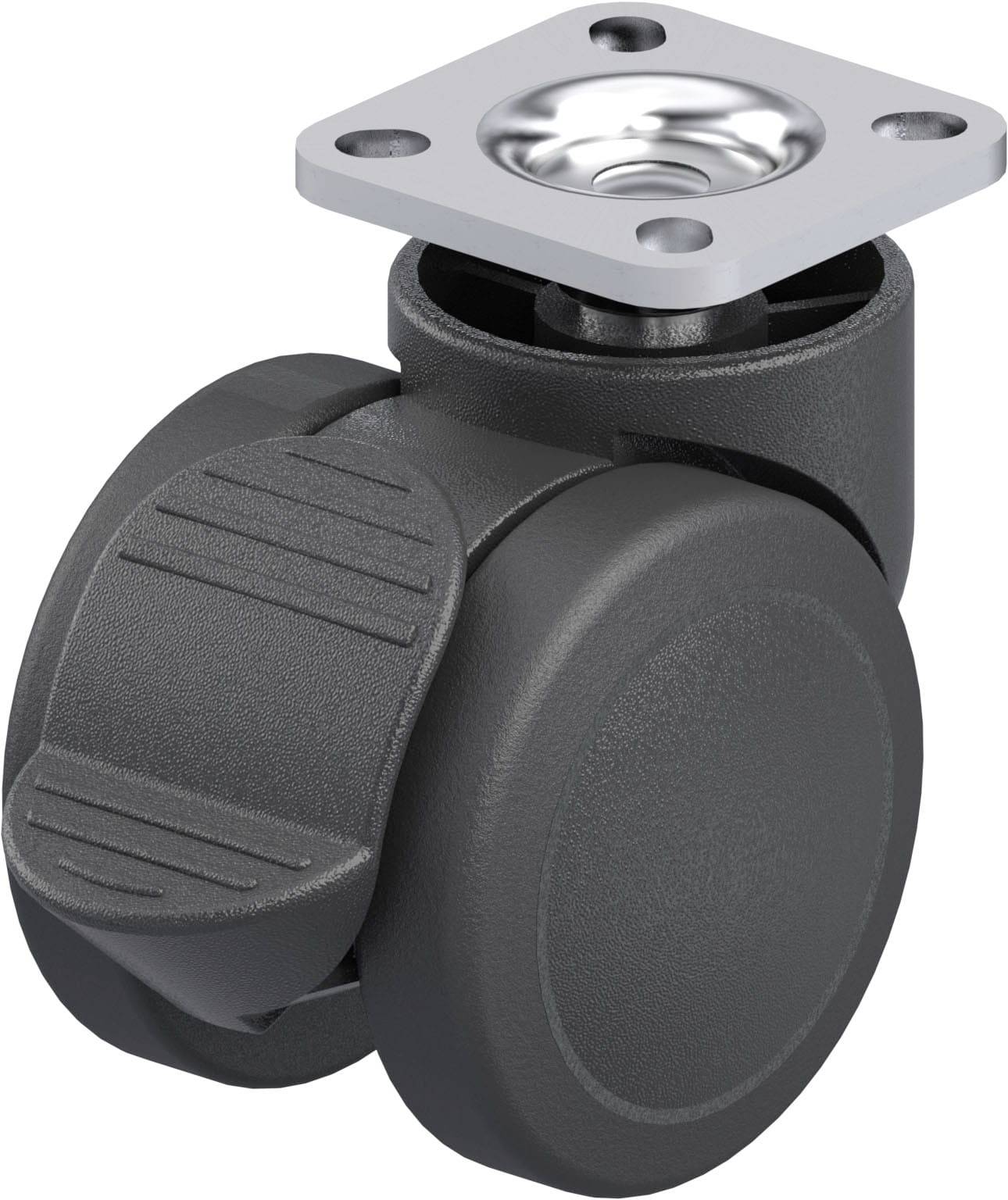 Blickle 842676 LKDB-PUA 50G-RA-P20 Kunststoff-Doppel-Lenkrolle Rad-Durchmesser: 50mm Tragfähigkeit (max.): 50kg 1St.