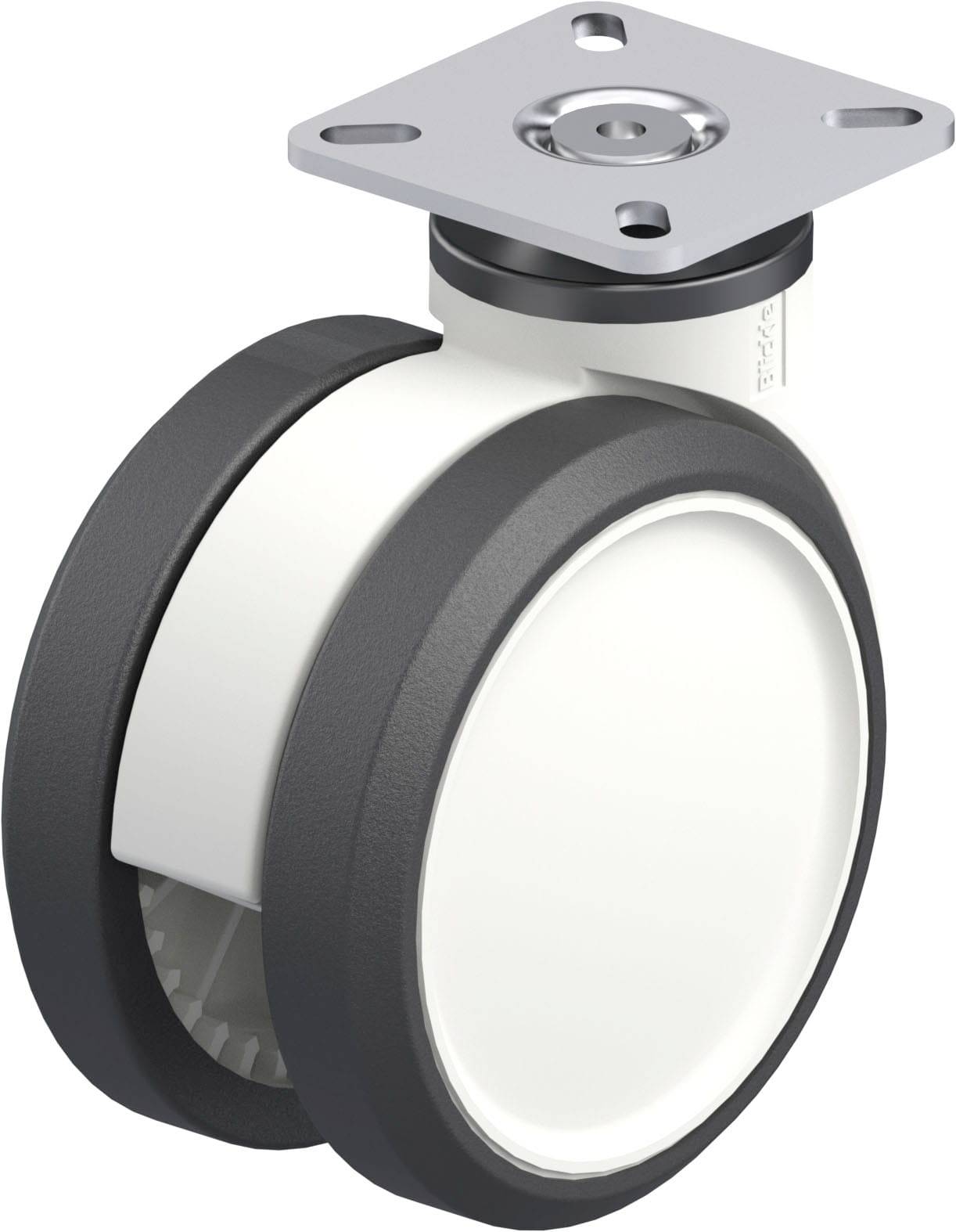 Blickle 763327 LKDG-PUA 100G-P23 Kunststoff-Doppel-Lenkrolle Rad-Durchmesser: 100mm Tragfähigkeit (max.): 110kg 1St.