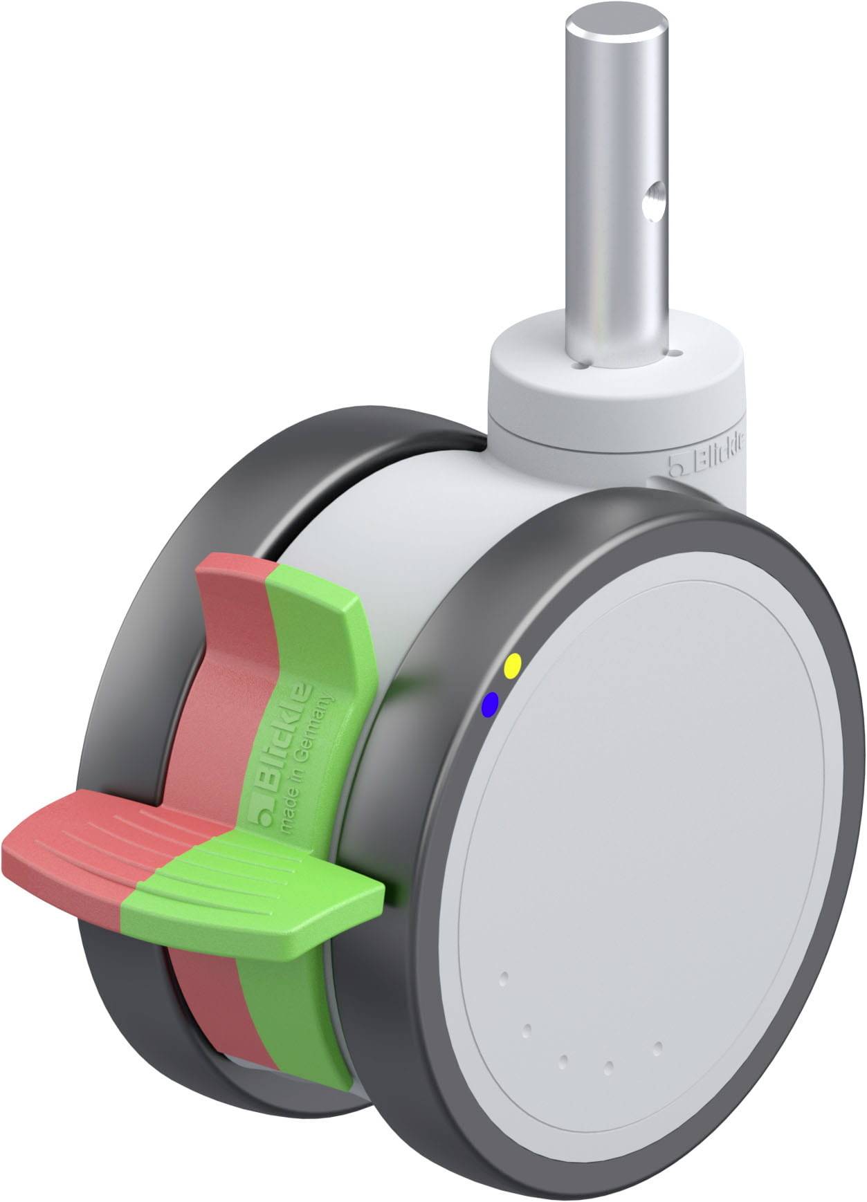 Blickle 935823 LKDGXH-PATH 125XK-RIFI-ELS-ZAX51 Kunststoff-Doppelrolle Rad-Durchmesser: 125mm Tragfähigkeit (max.): 125kg 1St.