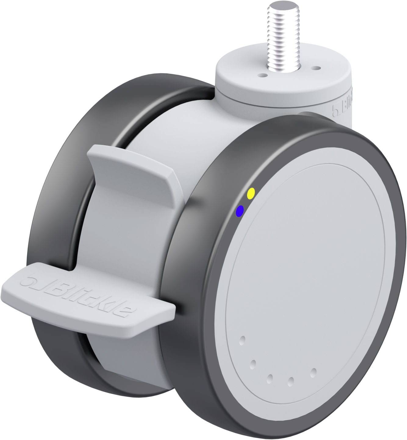 Blickle 935861 LKDGX-PATH 100XK-FI-ELS-GSX10 Kunststoff-Doppelrolle Rad-Durchmesser: 100mm Tragfähigkeit (max.): 100kg 1St.