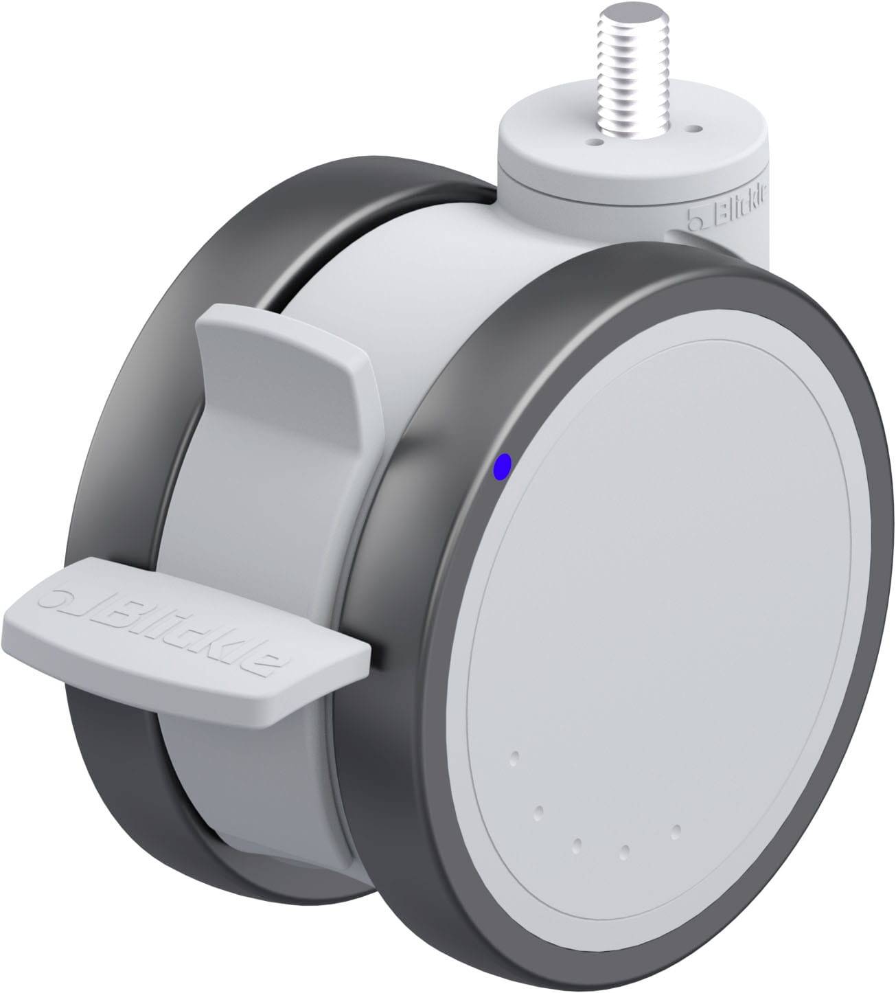 Blickle 872918 LKDGX-PATH 125XK-FI-GSX12 Kunststoff-Doppelrolle Rad-Durchmesser: 125mm Tragfähigkeit (max.): 125kg 1St.