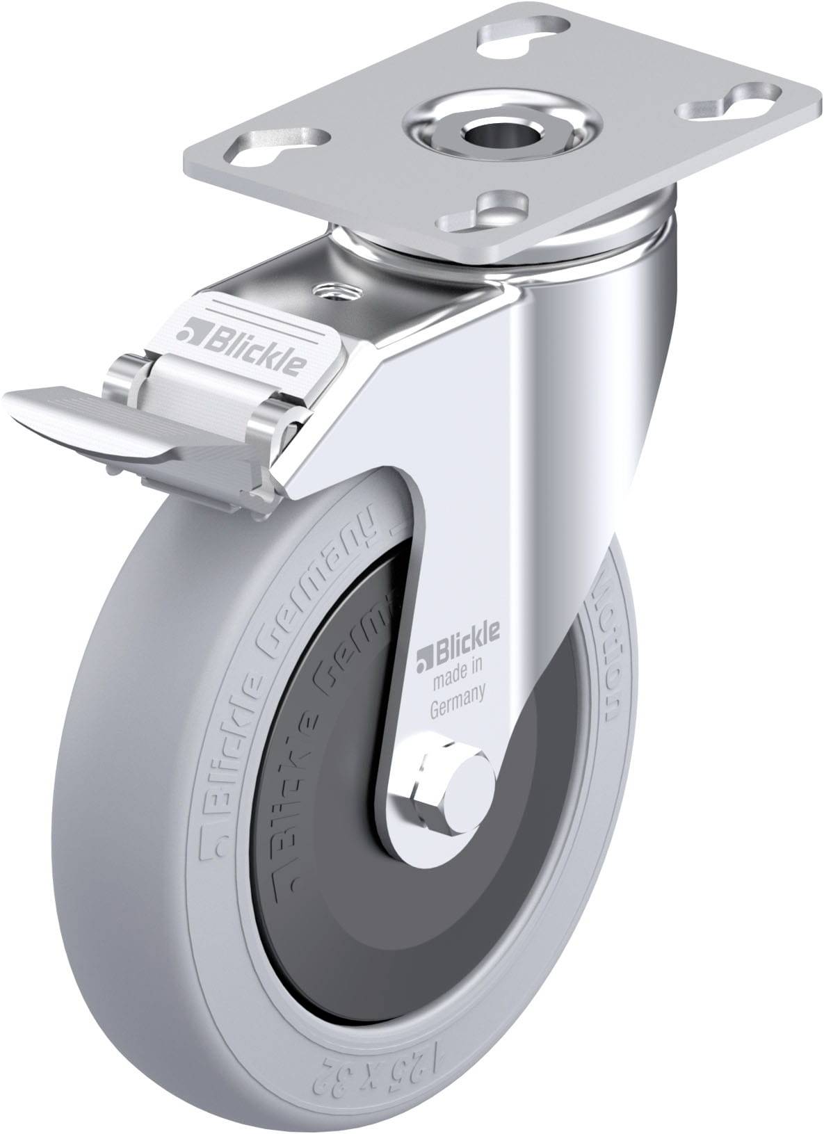 Blickle 921800 LKPA-POES 127KF-FI-SG Apparate-Lenkrolle Rad-Durchmesser: 125mm Tragfähigkeit (max.): 120kg 1St.