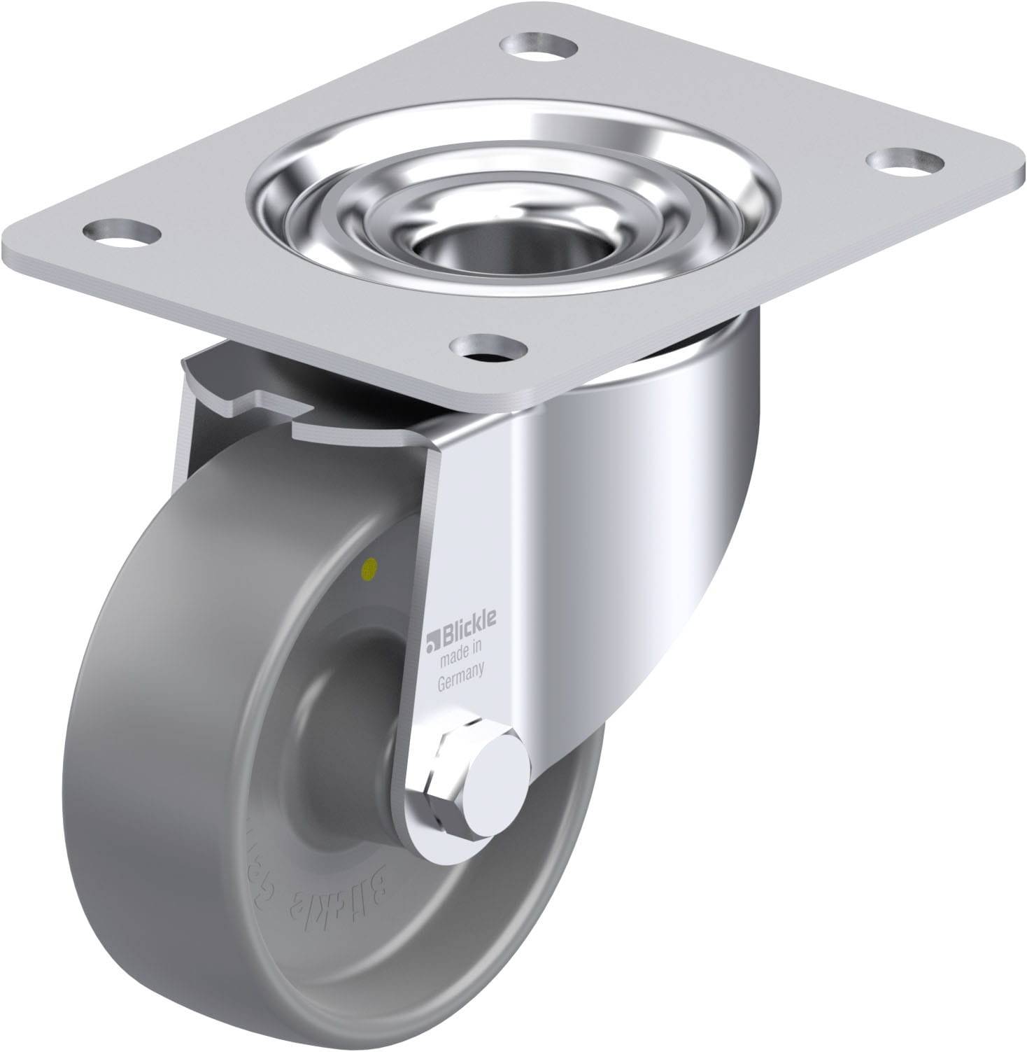 Blickle 758708 LK-PO 100G-3-ELS Stahlblech-Lenkrolle Rad-Durchmesser: 100mm Tragfähigkeit (max.): 280kg 1St.