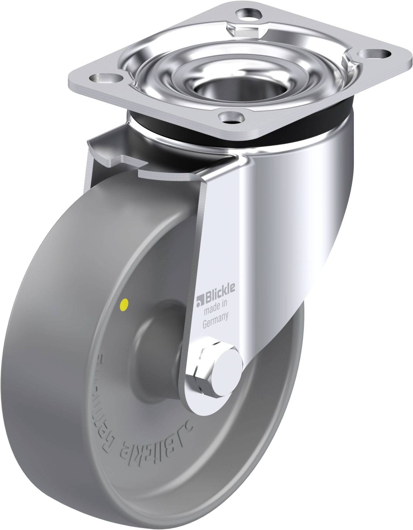 Blickle 357459 LK-PO 125G-1-ELS Stahlblech-Lenkrolle Rad-Durchmesser: 125mm Tragfähigkeit (max.): 300kg 1St.