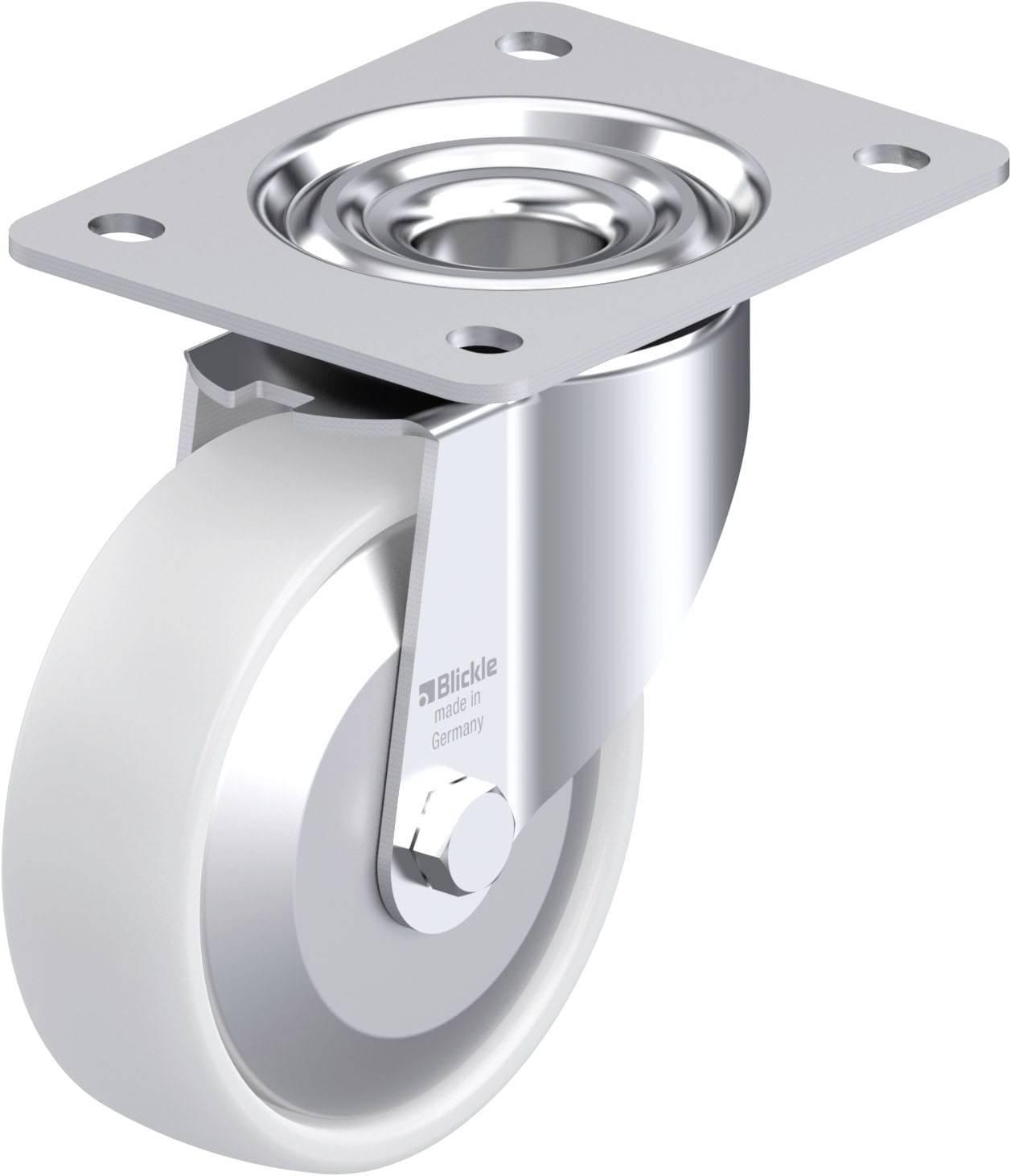 Blickle 852718 LK-PO 125XR-3-FA Stahlblech-Lenkrolle Rad-Durchmesser: 125mm Tragfähigkeit (max.): 300kg 1St.