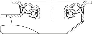 Blickle 852718 LK-PO 125XR-3-FA Stahlblech-Lenkrolle Rad-Durchmesser: 125mm Tragfähigkeit (max.): 300kg 1St.