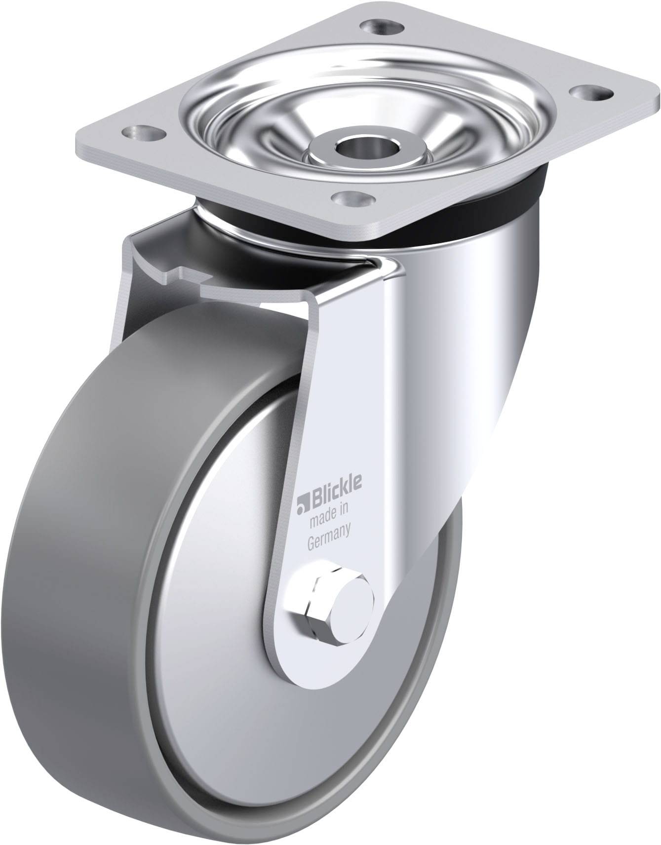 Blickle 946802 LK-PO 150G-ELS-FA Stahlblech-Lenkrolle Rad-Durchmesser: 150mm Tragfähigkeit (max.): 400kg 1St.