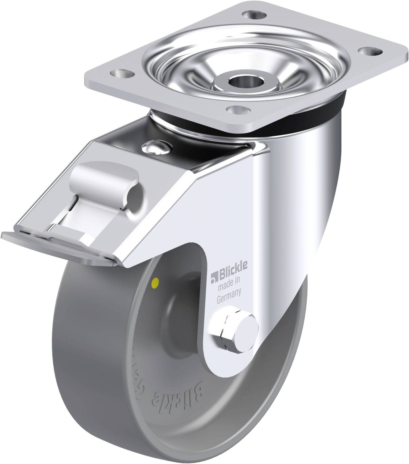 Blickle 936947 LK-PO 150G-FI-ELS Stahlblech-Lenkrolle Rad-Durchmesser: 150mm Tragfähigkeit (max.): 400kg 1St.