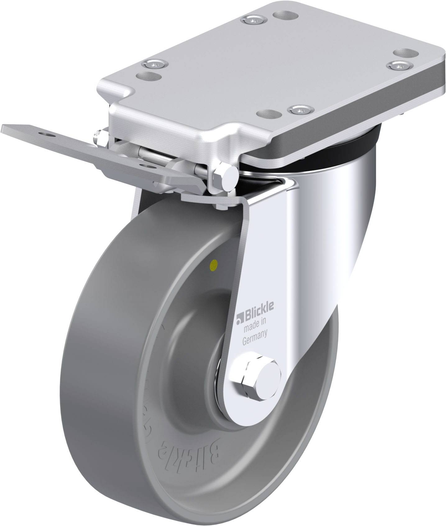 Blickle 936954 LK-PO 160K-IS-ELS Stahlblech-Lenkrolle Rad-Durchmesser: 160mm Tragfähigkeit (max.): 450kg 1St.