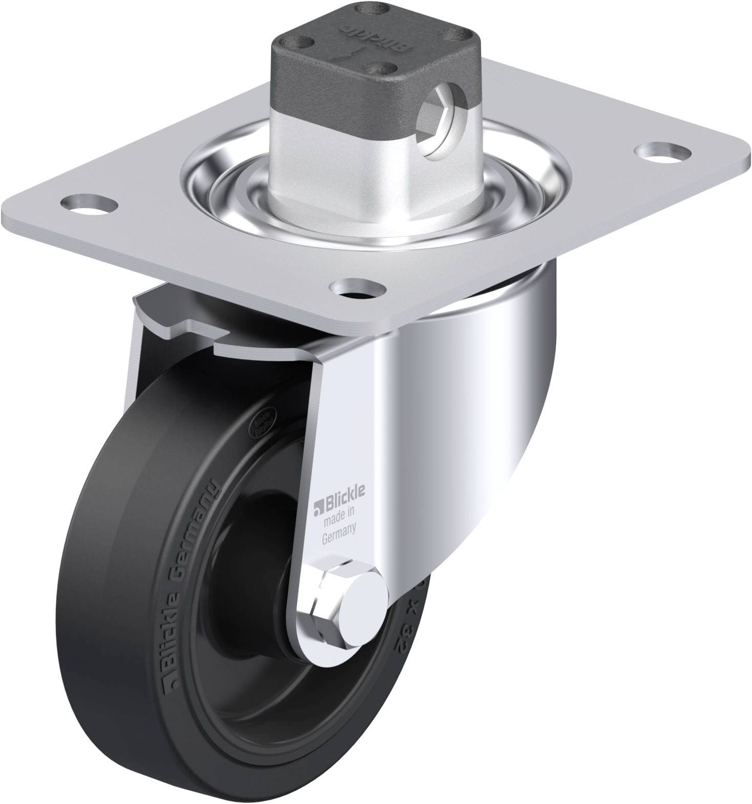 Blickle 850997 LK-POEV 100XR-3-CS11 Stahlblech-Lenkrolle Rad-Durchmesser: 100mm Tragfähigkeit (max.): 200kg 1St.