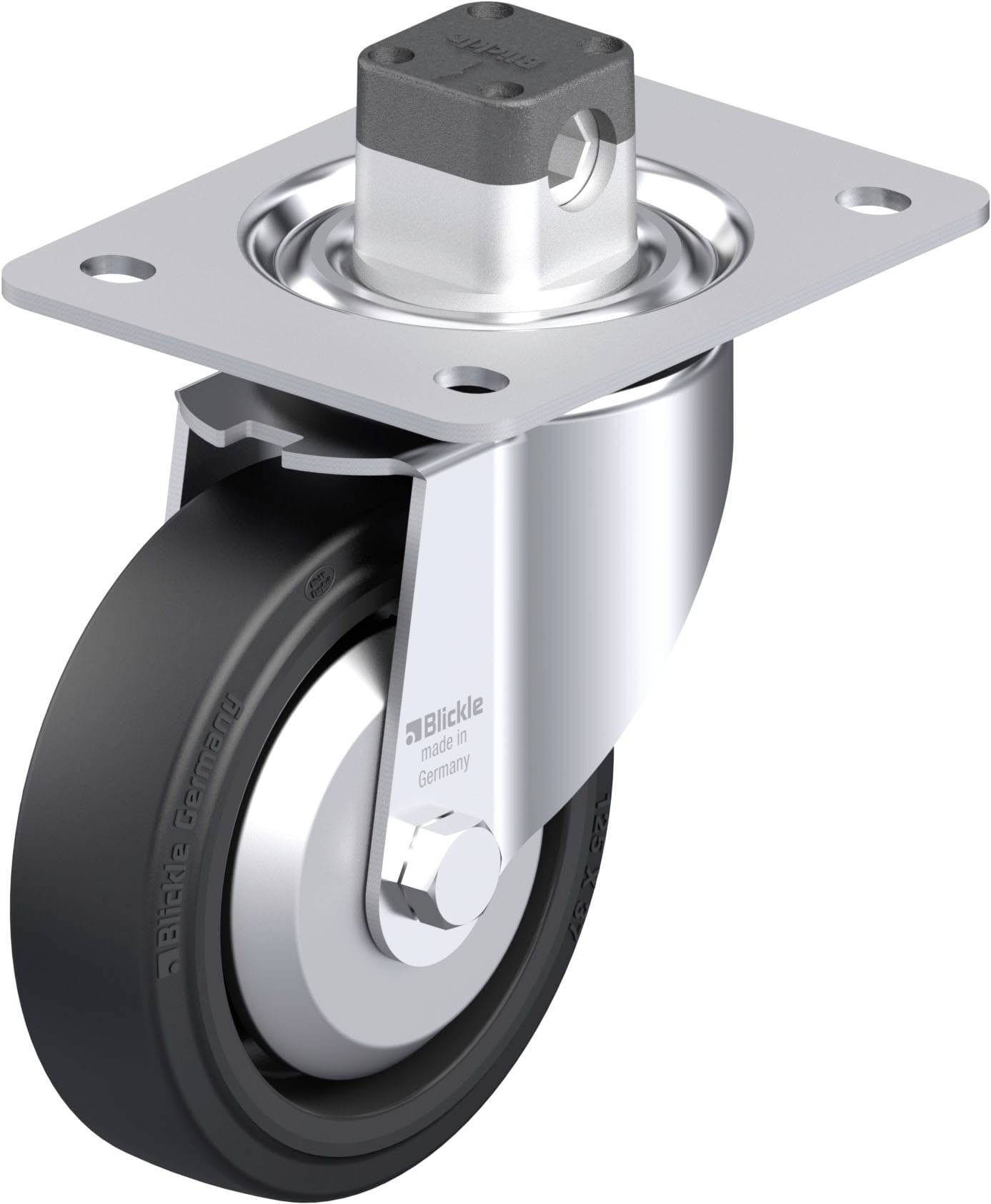 Blickle 851192 LK-POEV 125KA-3-CS11-FA Stahlblech-Lenkrolle Rad-Durchmesser: 125mm Tragfähigkeit (max.): 250kg 1St.