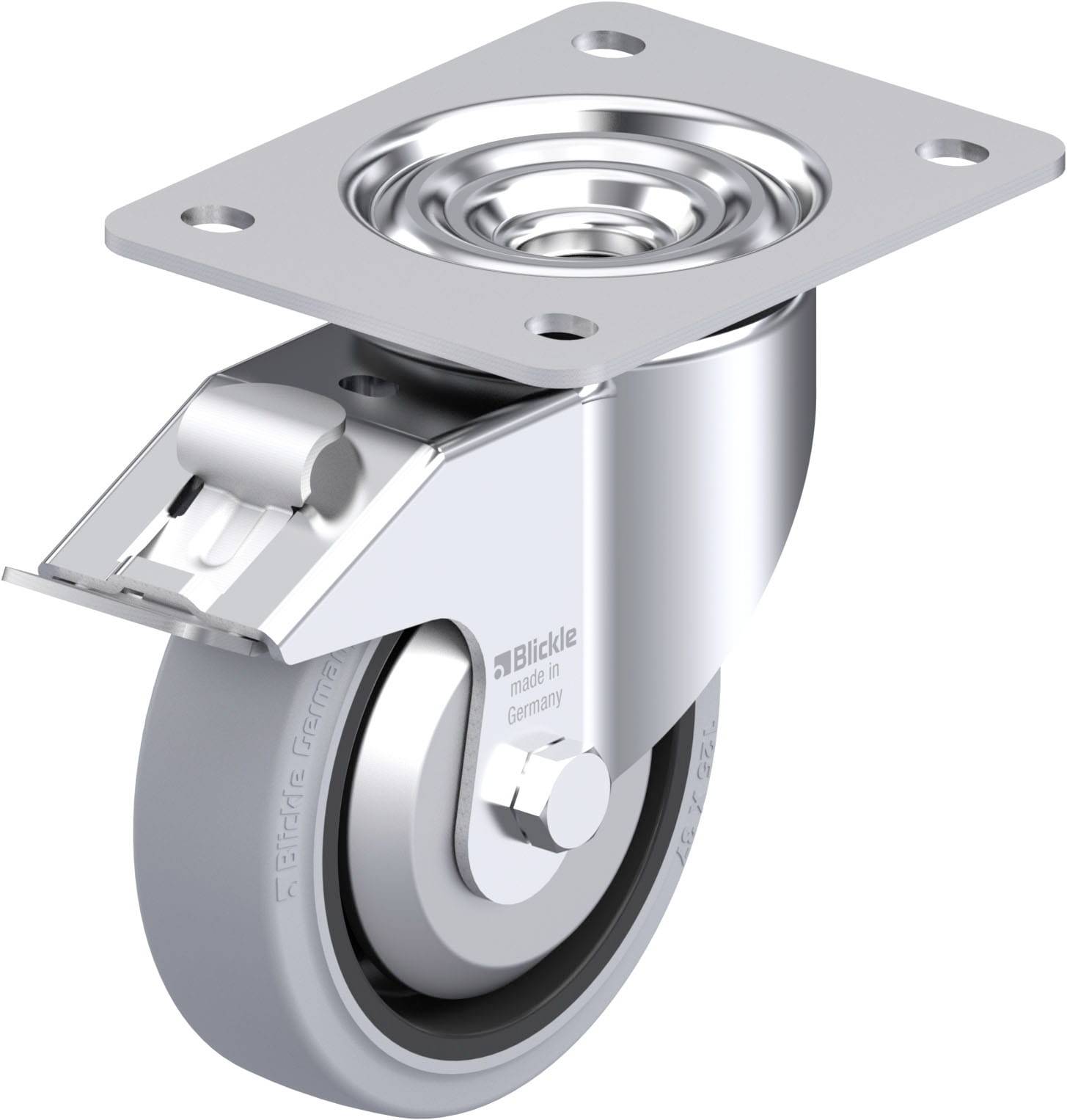 Metall-Rollenlager für Möbel, robust und stabil. Drehbares Rad mit Metallflansch für einfache Bewegung. Ideal für industrielle Anwendungen.