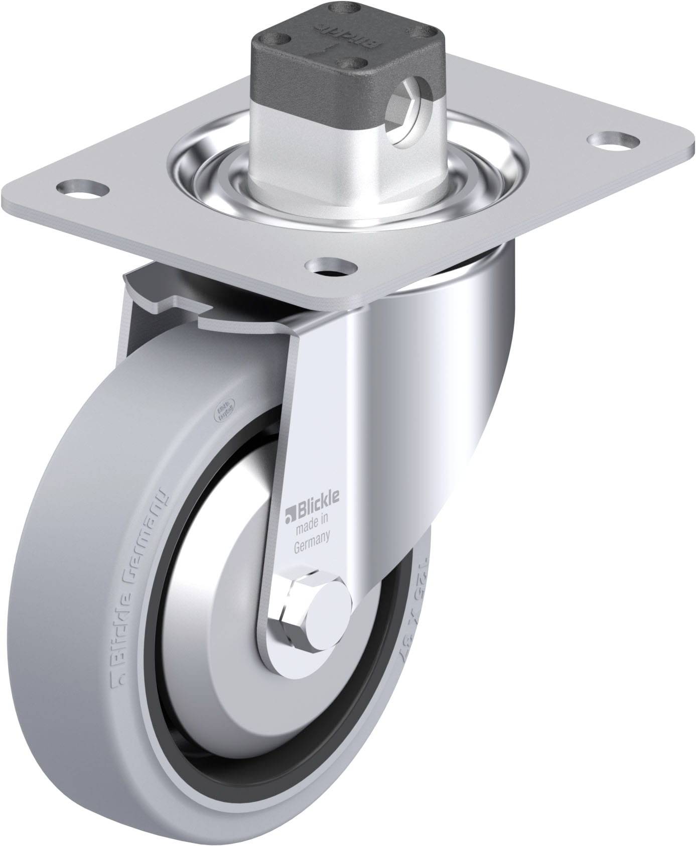 Blickle 851136 LK-POEV 125XR-3-CS11-SG-FA Stahlblech-Lenkrolle Rad-Durchmesser: 125mm Tragfähigkeit (max.): 250kg 1St.