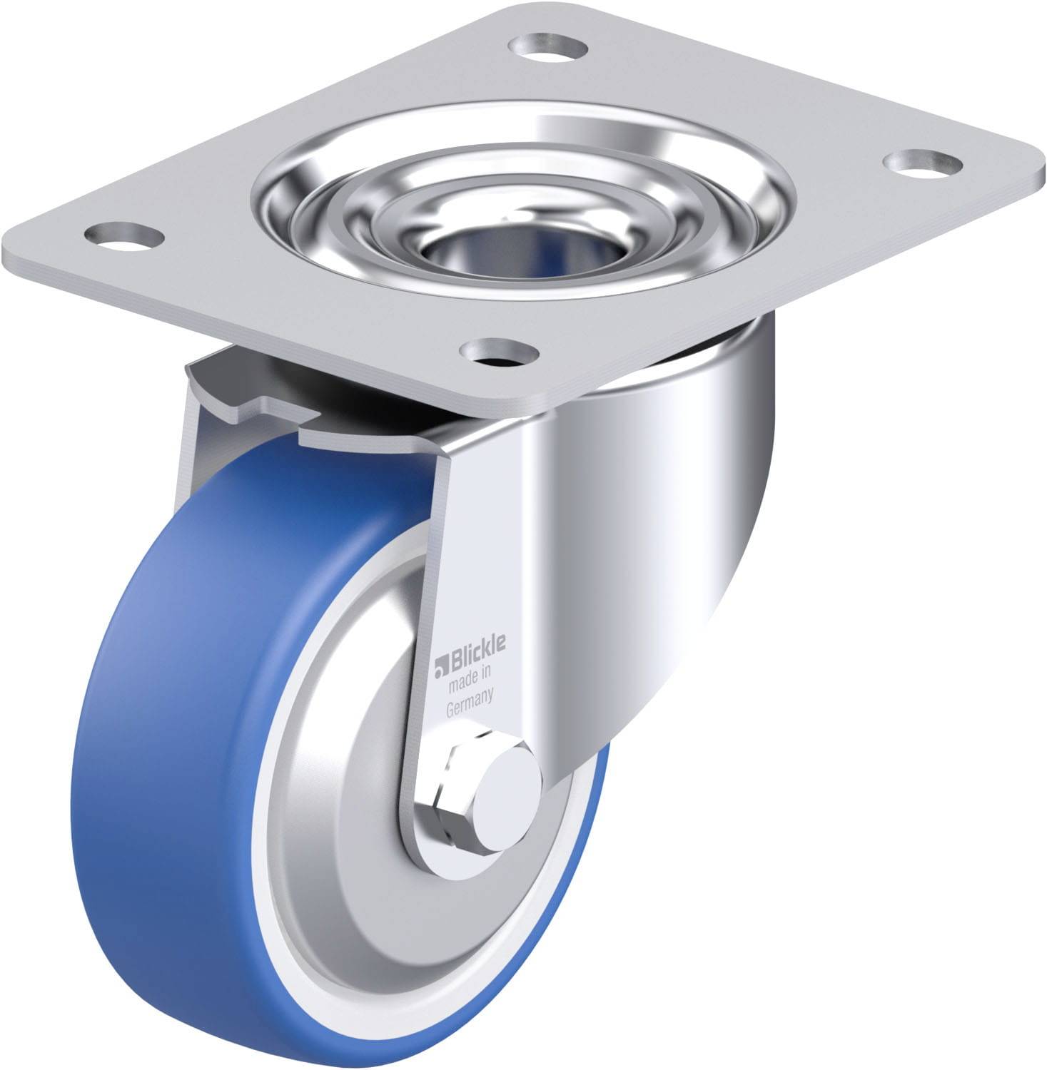 Blickle 936327 LK-POTHS 100G-3-FA Stahlblech-Lenkrolle Rad-Durchmesser: 100mm Tragfähigkeit (max.): 200kg 1St.