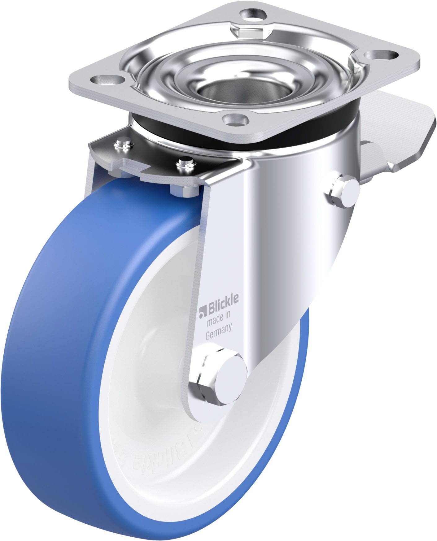 Blickle 936376 LK-POTHS 125G-1-ST Stahlblech-Lenkrolle Rad-Durchmesser: 125mm Tragfähigkeit (max.): 275kg 1St.