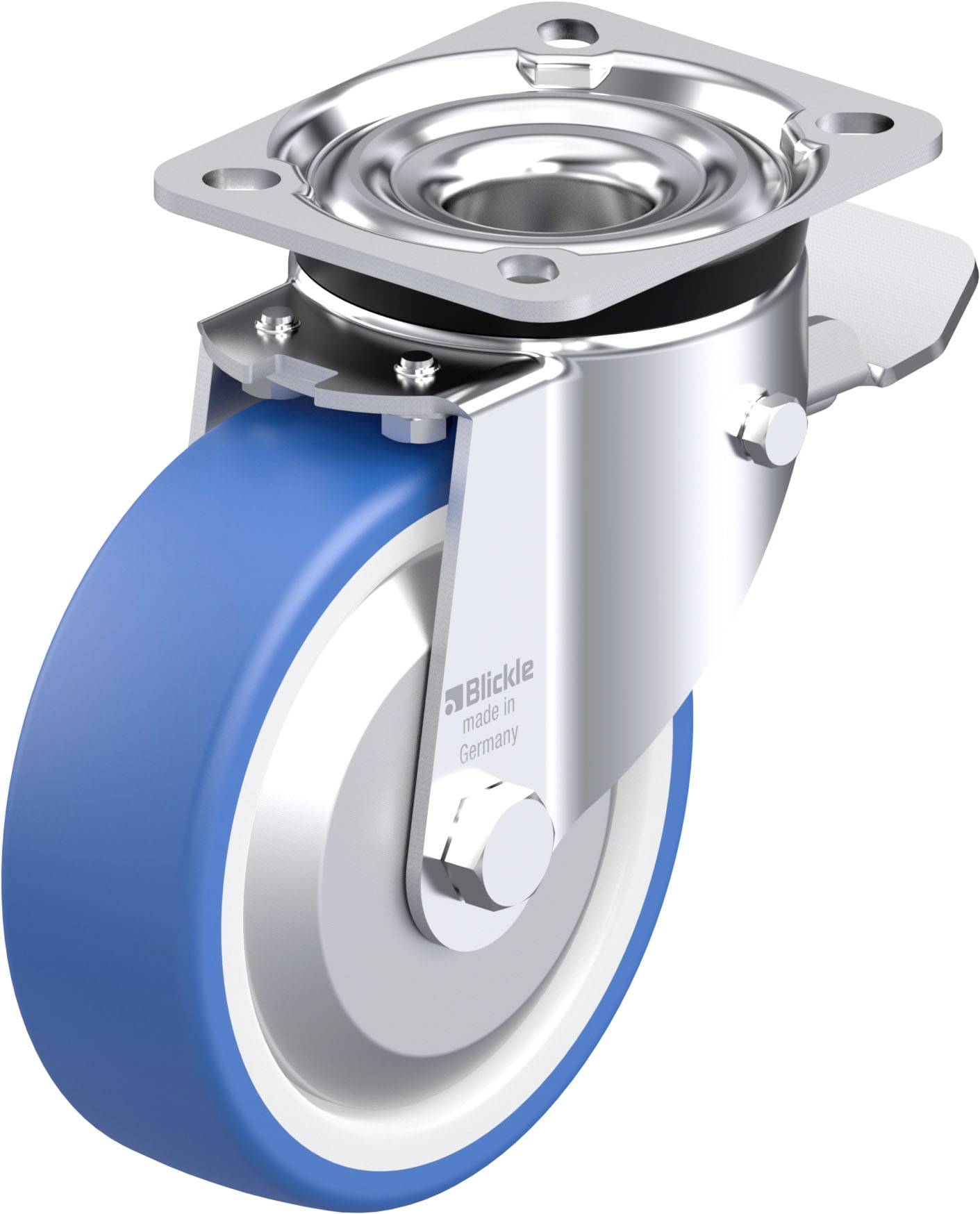 Blickle 936377 LK-POTHS 125G-1-ST-FA Stahlblech-Lenkrolle Rad-Durchmesser: 125mm Tragfähigkeit (max.): 275kg 1St.