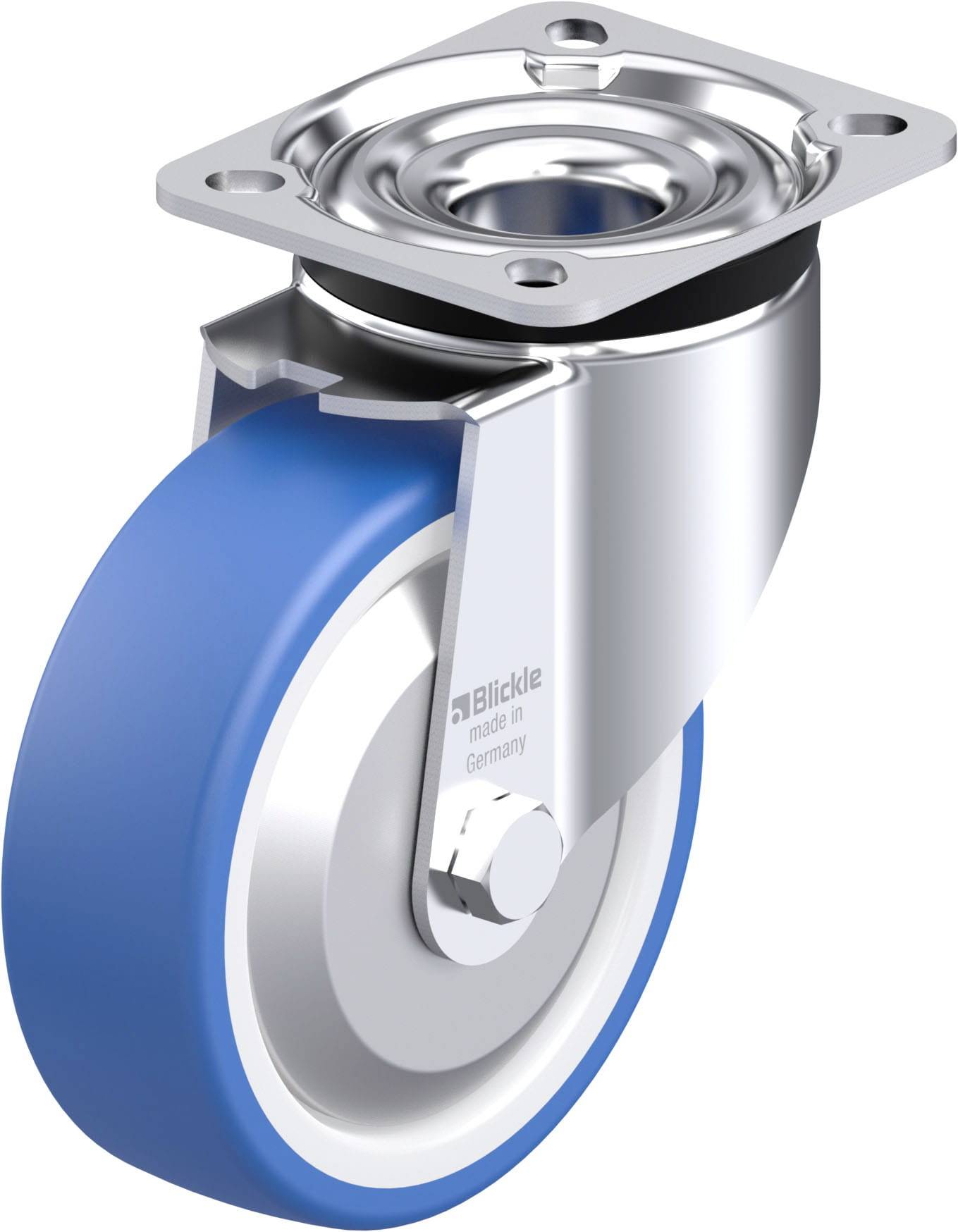 Blickle 947967 LK-POTHS 125XR-1-FA Stahlblech-Lenkrolle Rad-Durchmesser: 125mm Tragfähigkeit (max.): 275kg 1St.