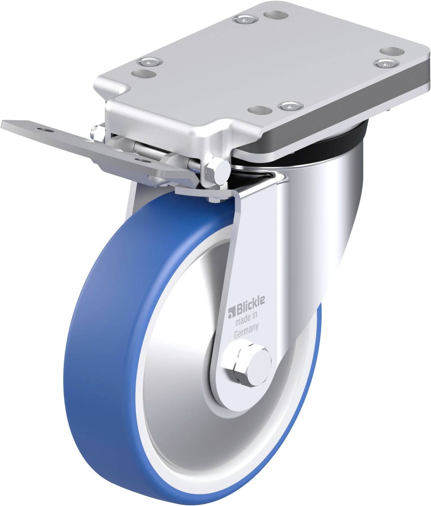 Blickle 947981 LK-POTHS 160G-IS-FA Stahlblech-Lenkrolle Rad-Durchmesser: 160mm Tragfähigkeit (max.): 400kg 1St.