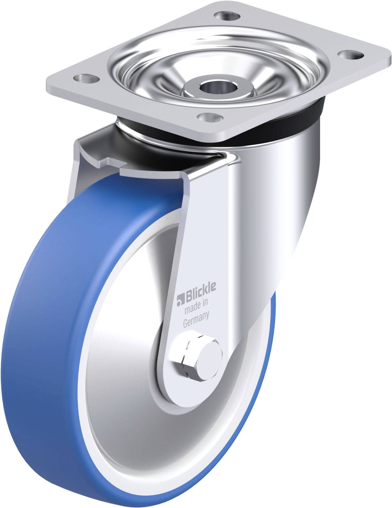 Blickle 947984 LK-POTHS 160R-FA Stahlblech-Lenkrolle Rad-Durchmesser: 160mm Tragfähigkeit (max.): 400kg 1St.