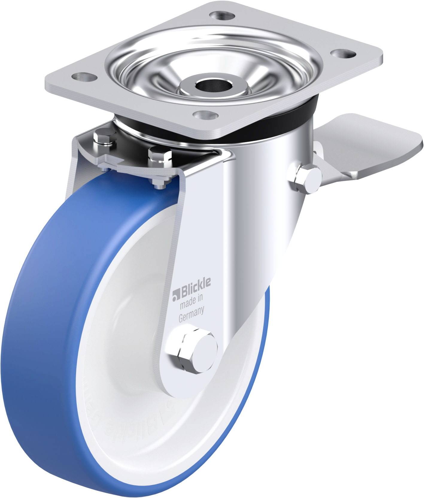 Blickle 947988 LK-POTHS 160R-ST Stahlblech-Lenkrolle Rad-Durchmesser: 160mm Tragfähigkeit (max.): 400kg 1St.