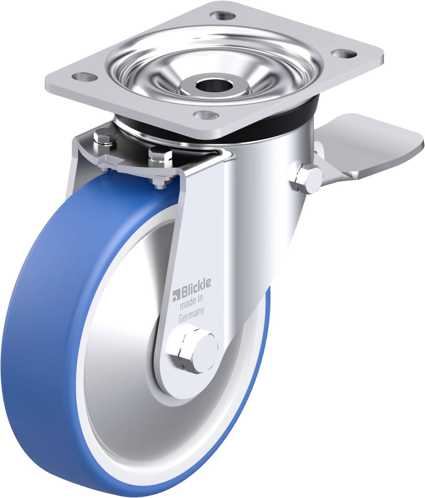 Blickle 947989 LK-POTHS 160R-ST-FA Stahlblech-Lenkrolle Rad-Durchmesser: 160mm Tragfähigkeit (max.): 400kg 1St.