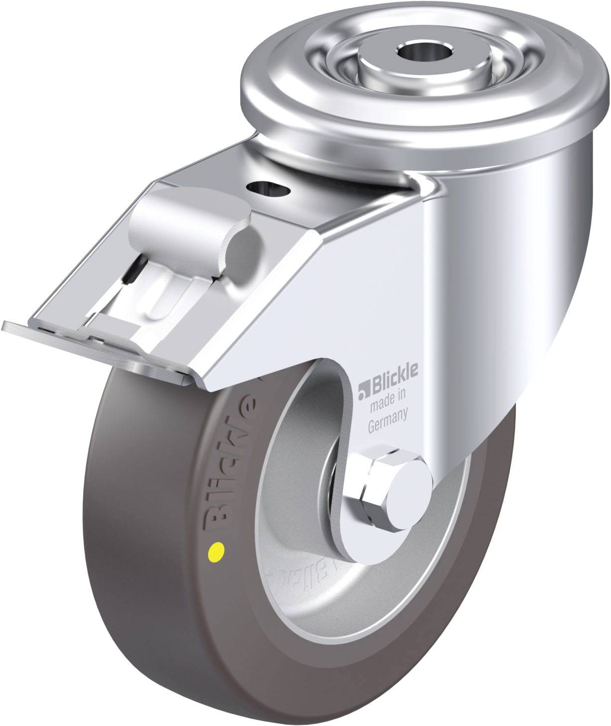 Blickle 906865 LKR-ALST 125K-FI-AS Stahlblech-Lenkrolle Rad-Durchmesser: 125mm Tragfähigkeit (max.): 350kg 1St.