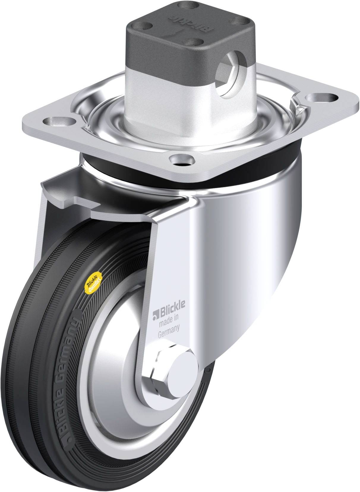 Blickle 850018 LK-RD 100R-1-CS11-FA Stahlblech-Lenkrolle Rad-Durchmesser: 100mm Tragfähigkeit (max.): 100kg 1St.