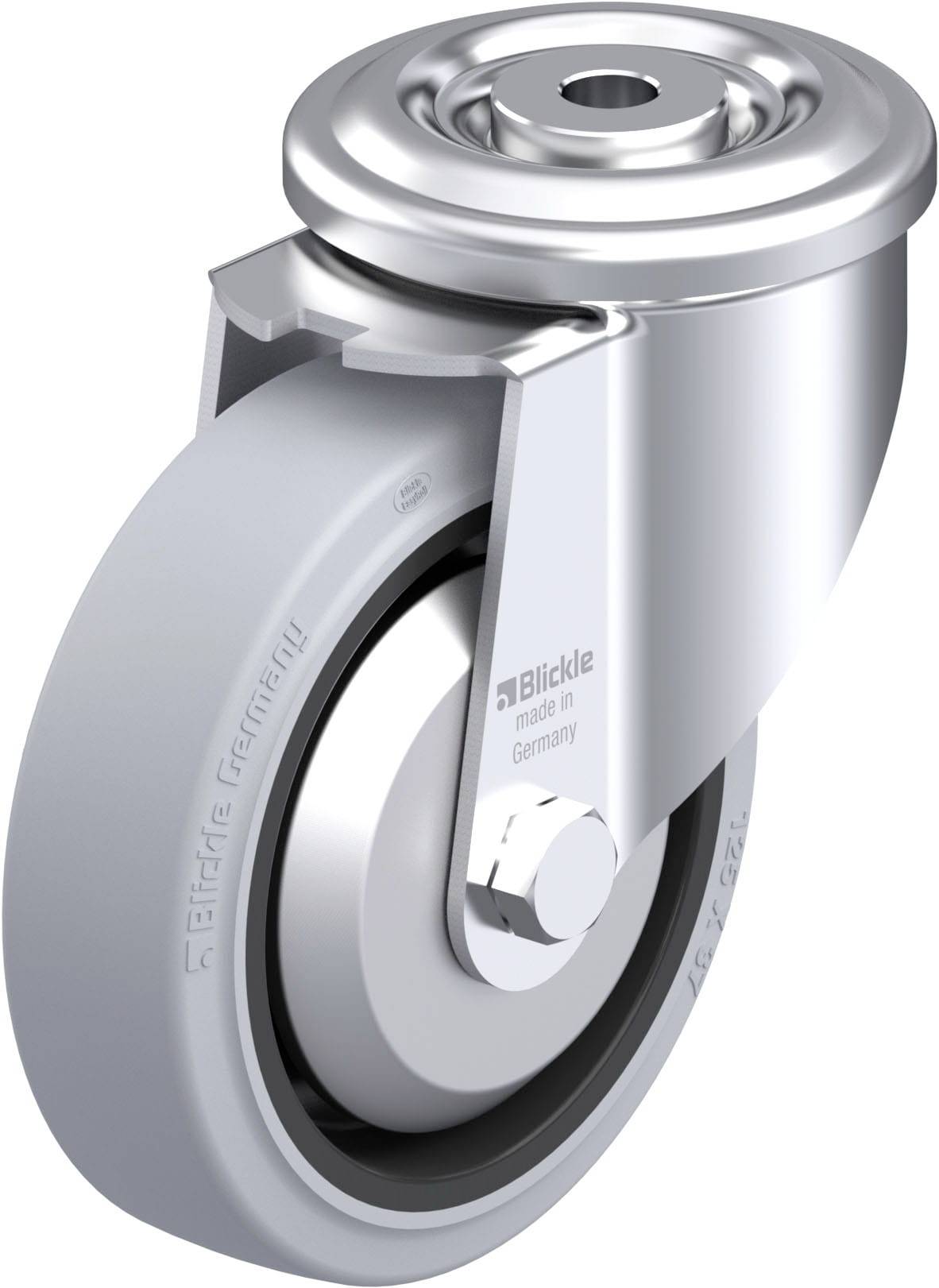 Blickle 851532 LKR-POEV 125R-SG-FA Stahlblech-Lenkrolle Rad-Durchmesser: 125mm Tragfähigkeit (max.): 250kg 1St.