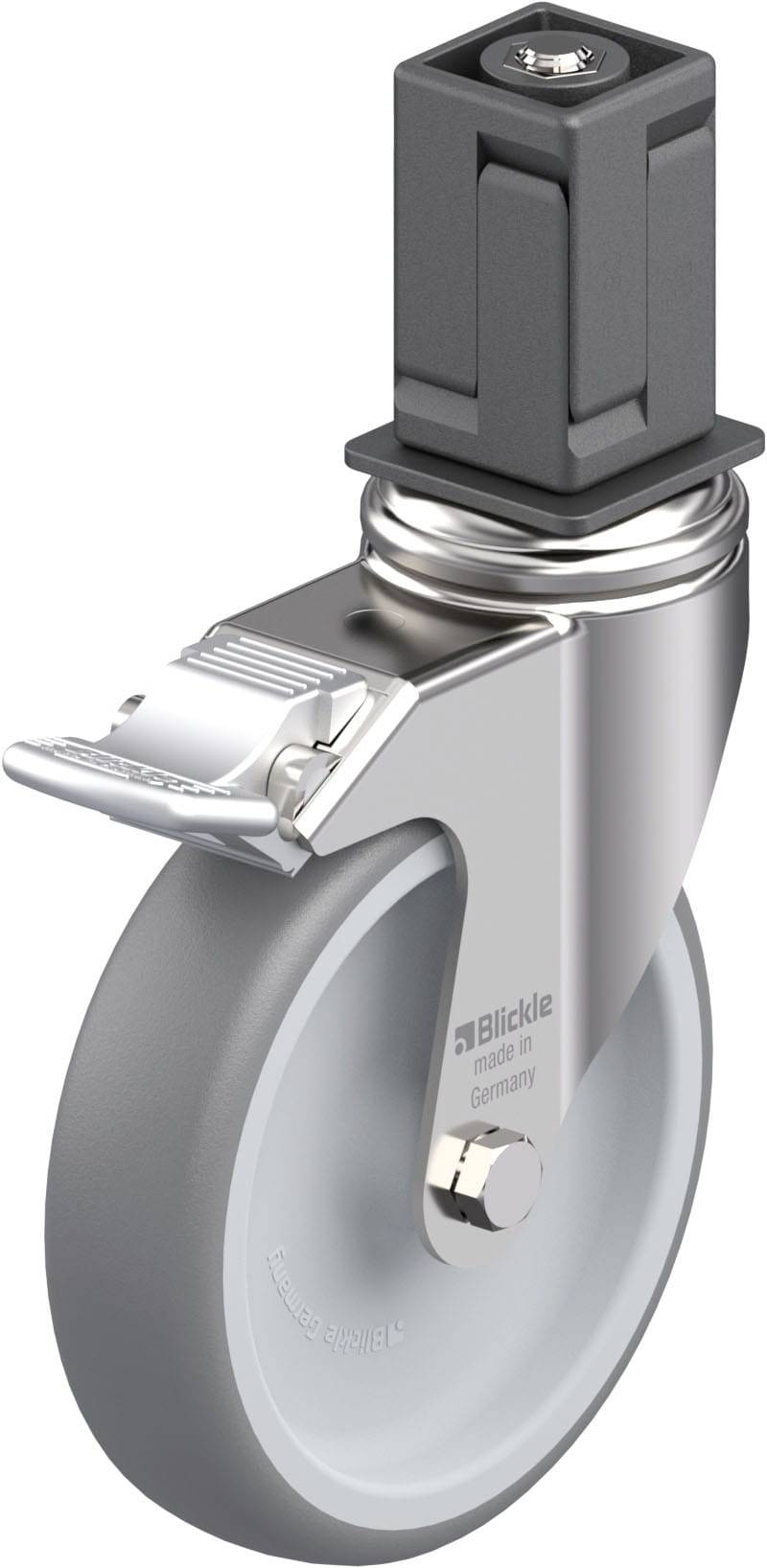 Blickle 925038 LKRXA-TPA 126G-11-FI-EXV18 Edelstahl-Apparate-Lenkrolle Rad-Durchmesser: 125mm Tragfähigkeit (max.): 120kg 1St.