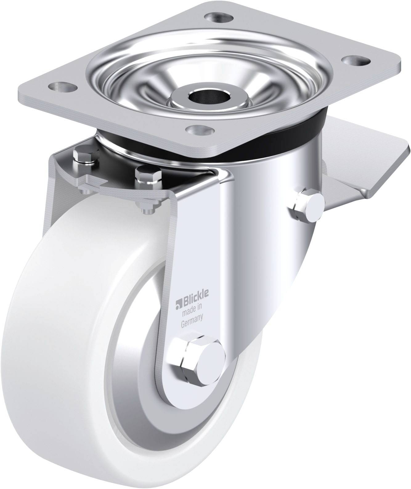 Blickle 750523 LK-SPO 127K-ST-FA Stahlblech-Lenkrolle Rad-Durchmesser: 125mm Tragfähigkeit (max.): 600kg 1St.