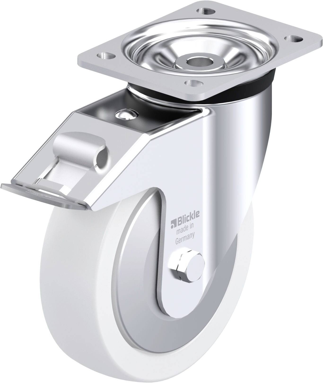 Blickle 750538 LK-SPO 175K-FI-FA Stahlblech-Lenkrolle Rad-Durchmesser: 175mm Tragfähigkeit (max.): 600kg 1St.