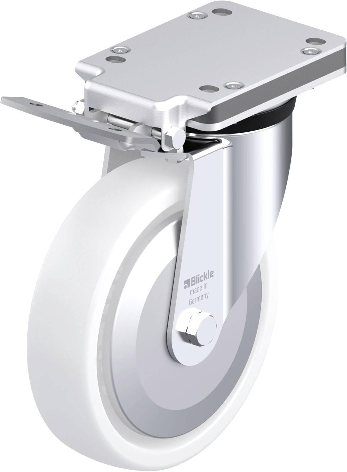 Blickle 750552 LK-SPO 201G-IS-FA Stahlblech-Lenkrolle Rad-Durchmesser: 200mm Tragfähigkeit (max.): 600kg 1St.