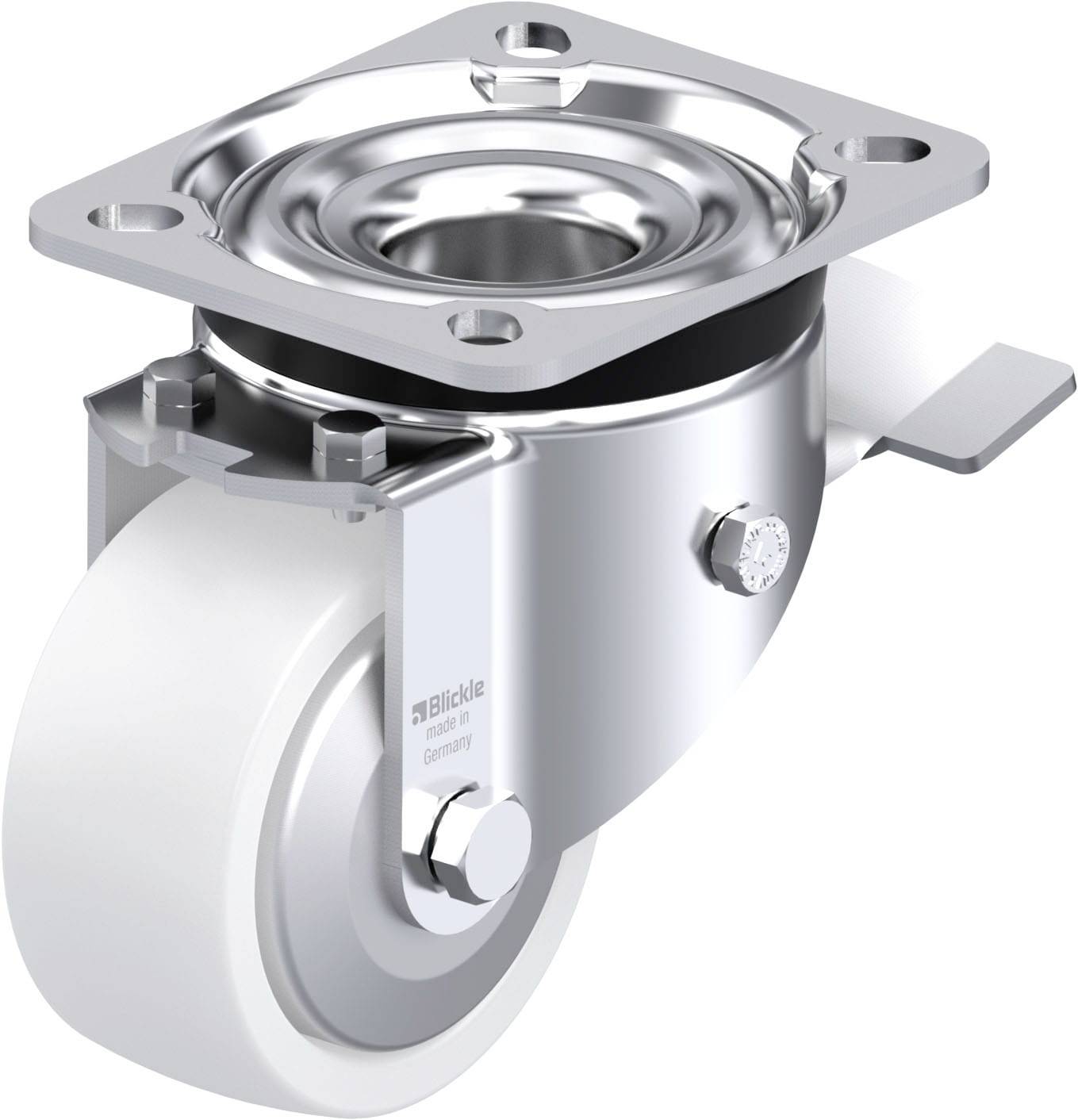 Blickle 852827 LK-SPO 80G-ST-FA Stahlblech-Lenkrolle Rad-Durchmesser: 80mm Tragfähigkeit (max.): 350kg 1St.