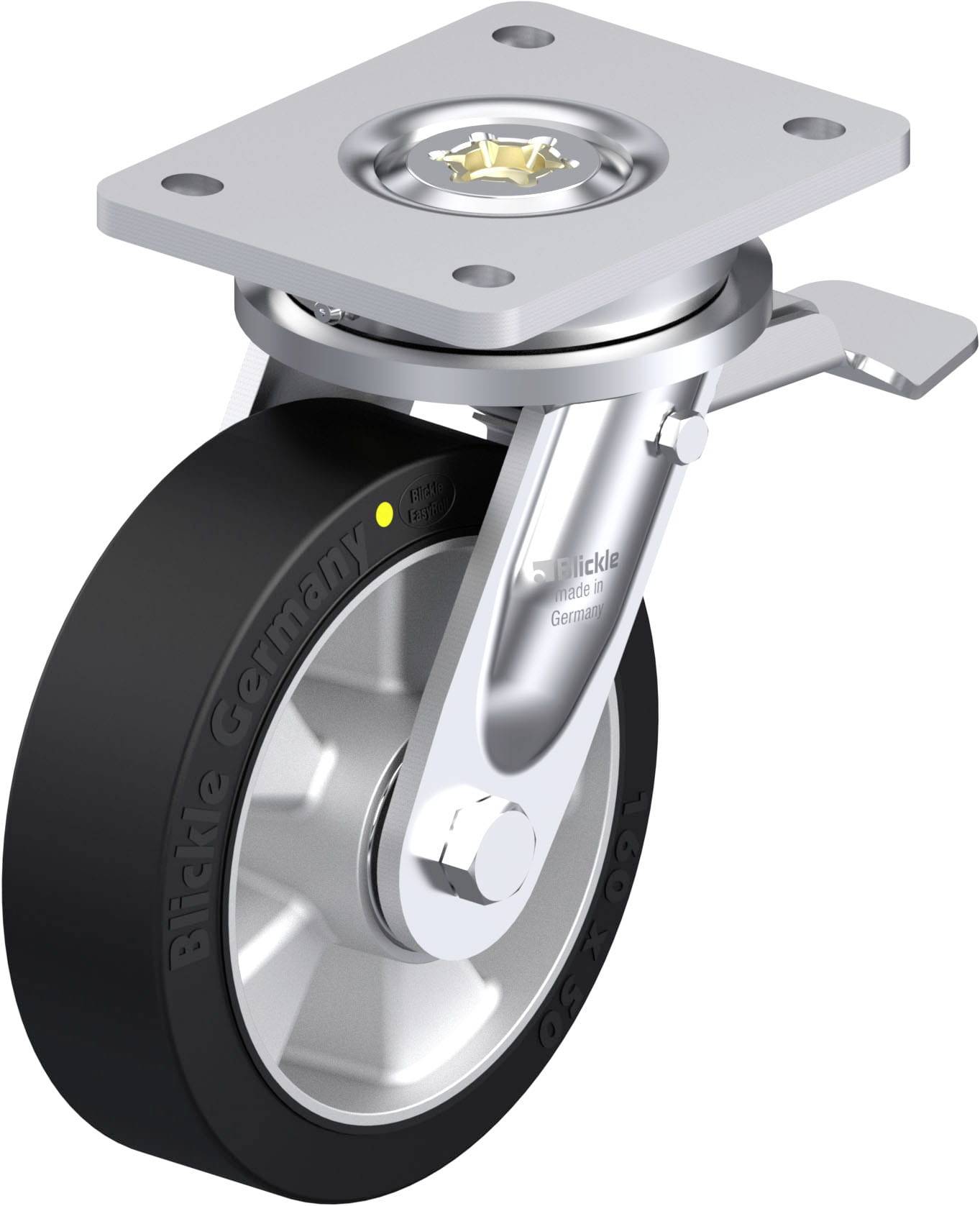 Blickle 940944 LO-ALEV 160K-ST-EL Schwerlast-Lenkrolle Rad-Durchmesser: 160mm Tragfähigkeit (max.): 400kg 1St.
