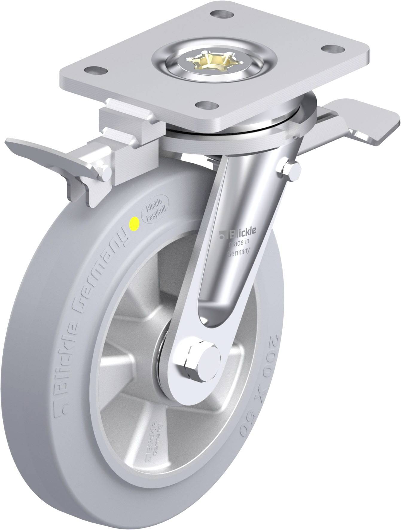 Blickle 936125 LO-ALEV 200K-ST-SG-AS-RI4 Schwerlast-Lenkrolle Rad-Durchmesser: 200mm Tragfähigkeit (max.): 450kg 1St.